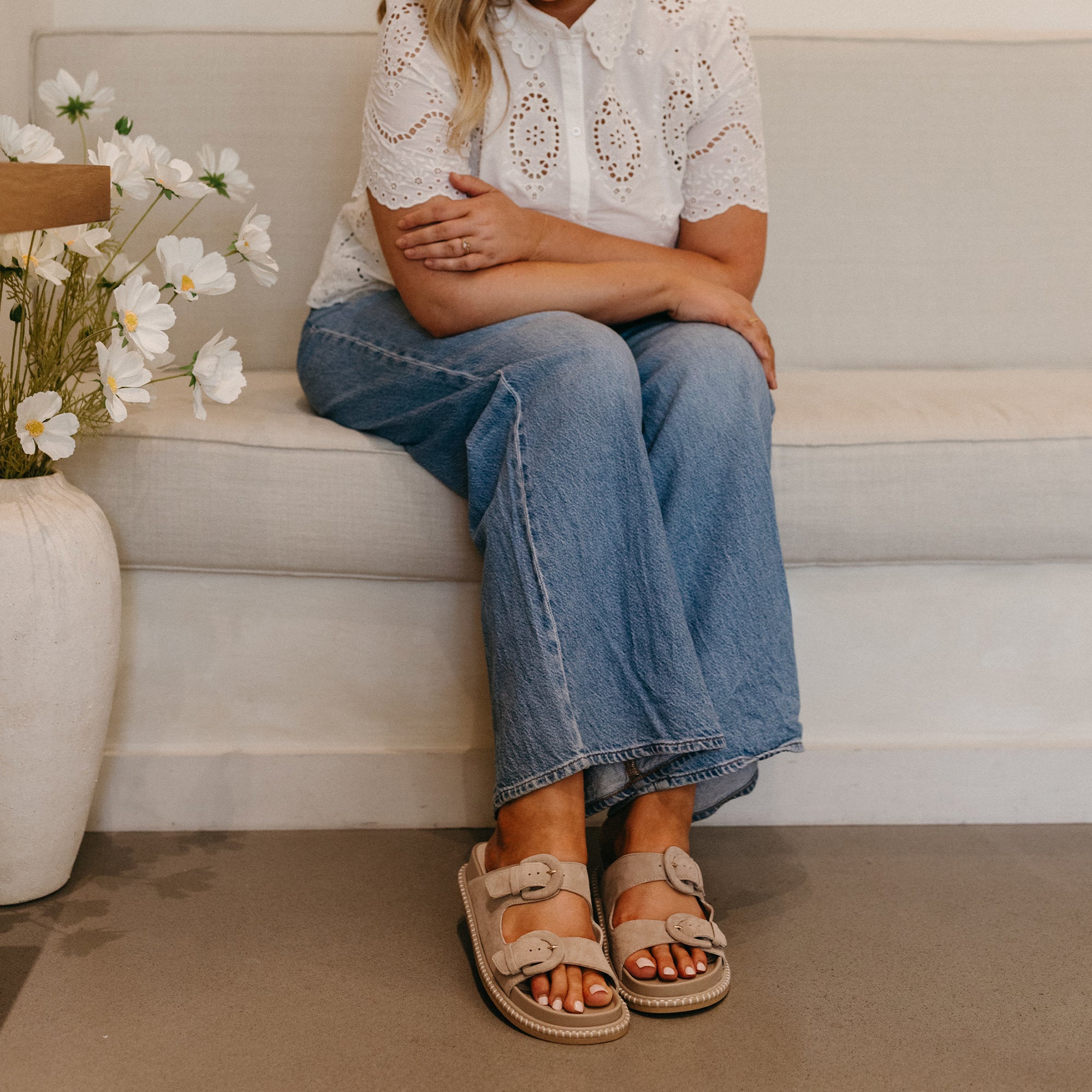 SHAUNY SANDALS DK TAUPE SUEDE - Image 7