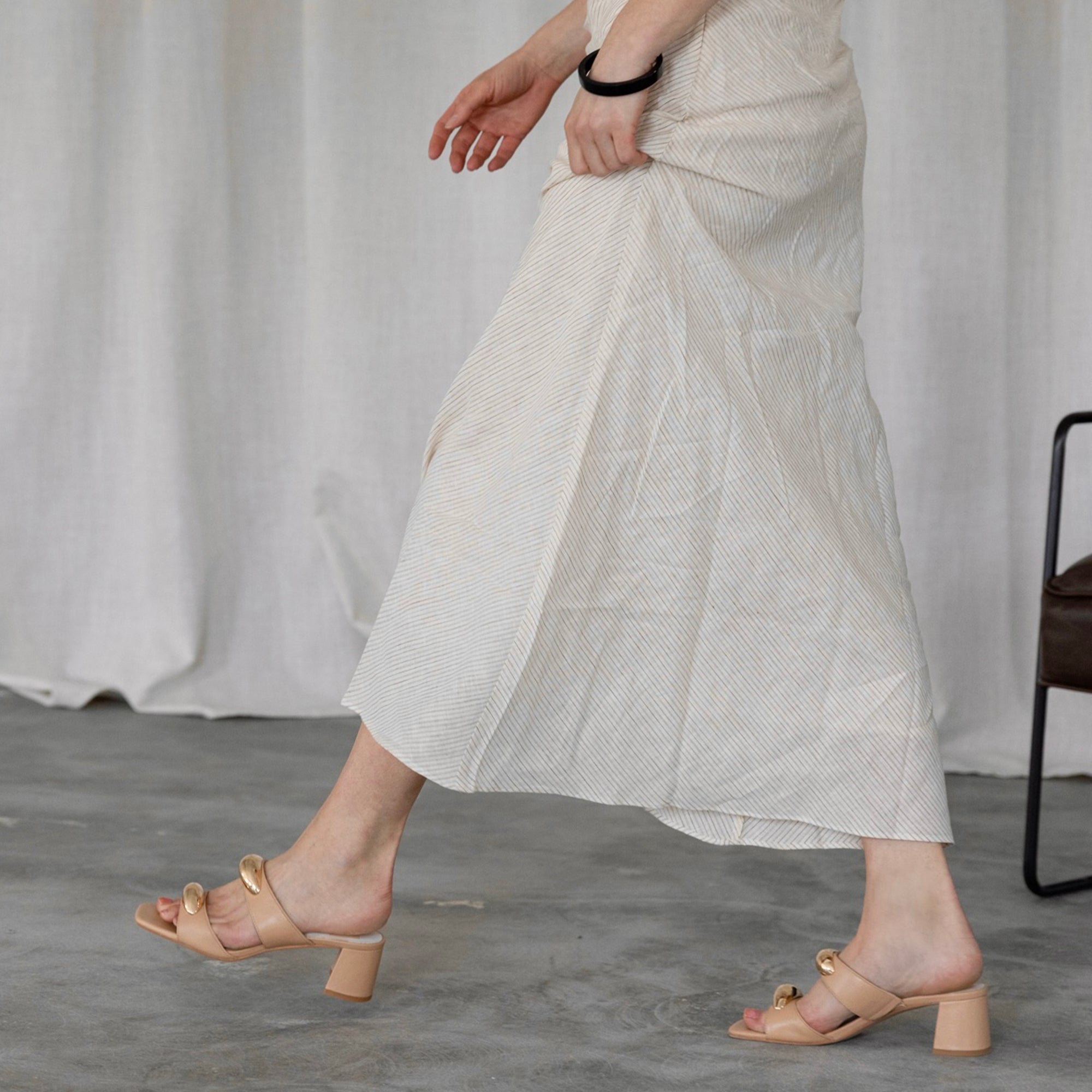 BARNET HEELS LIGHT TAN LEATHER - Image 8