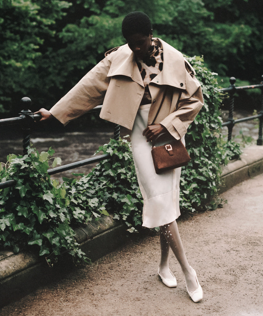 ANISA BALLET FLATS CREME CRINKLE PATENT - Image 4