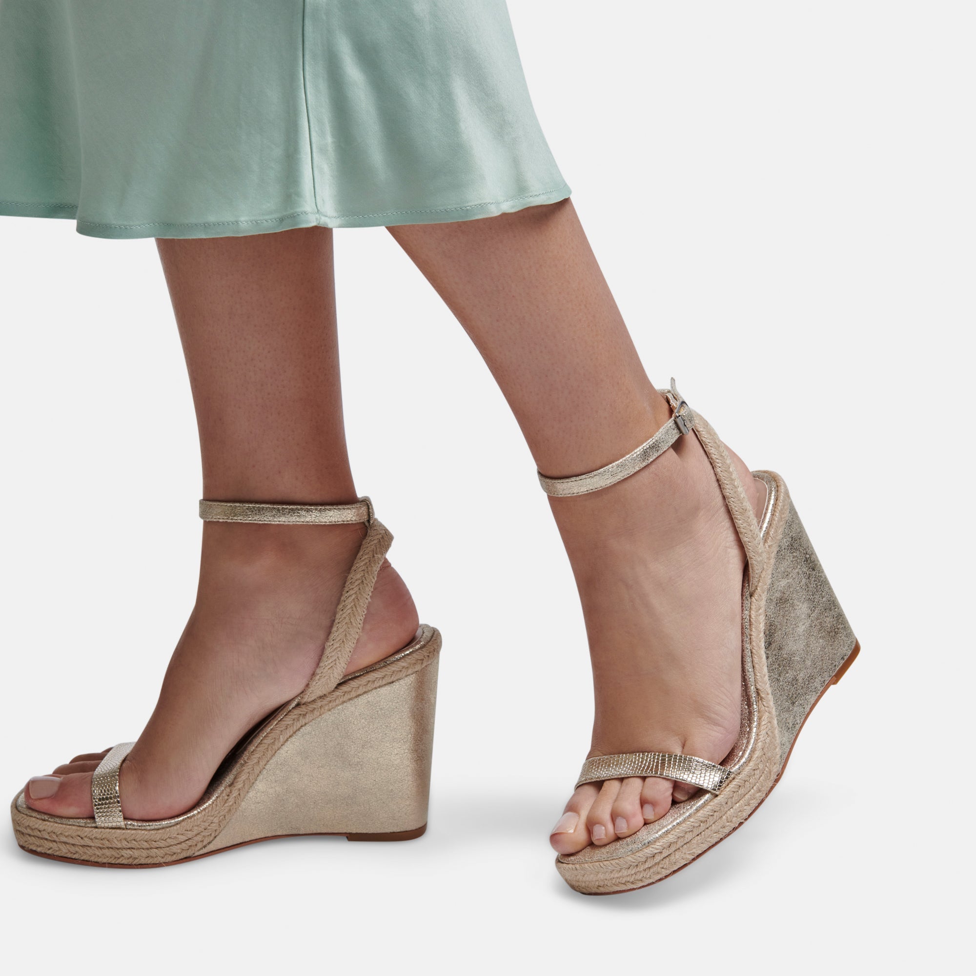 AURORA HEELS LIGHT GOLD METALLIC STELLA - re:vita - Image 5