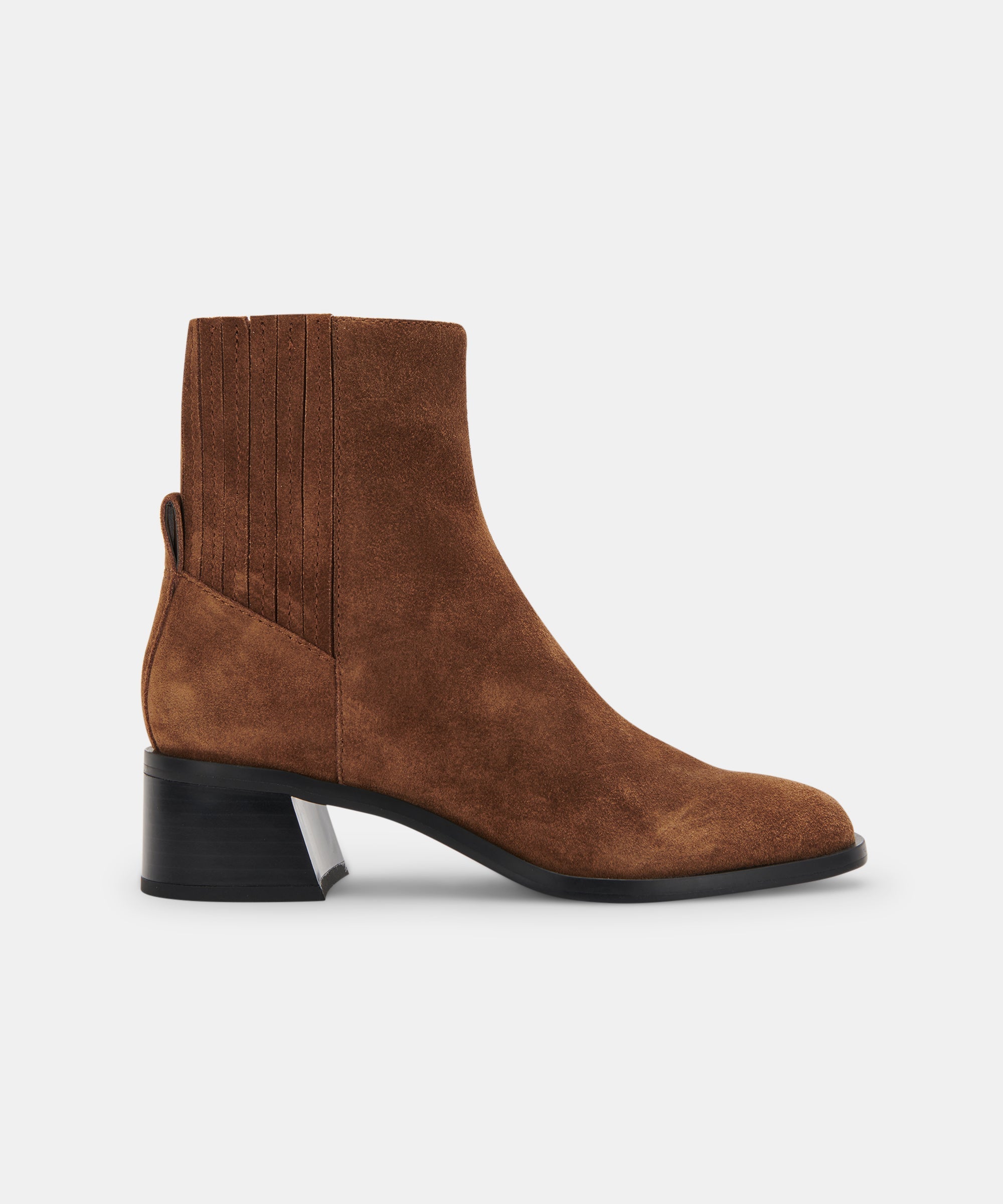 LAYTON BOOTIES DK BROWN SUEDE - re:vita