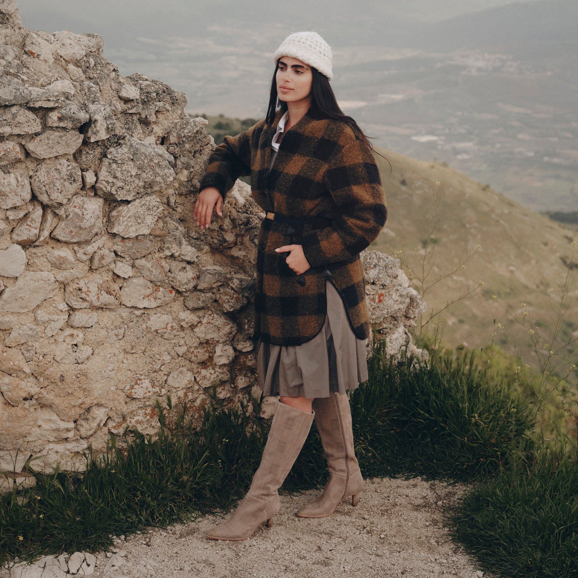 ALDY BOOTS HERRINGBONE PRINTED SUEDE - Image 4