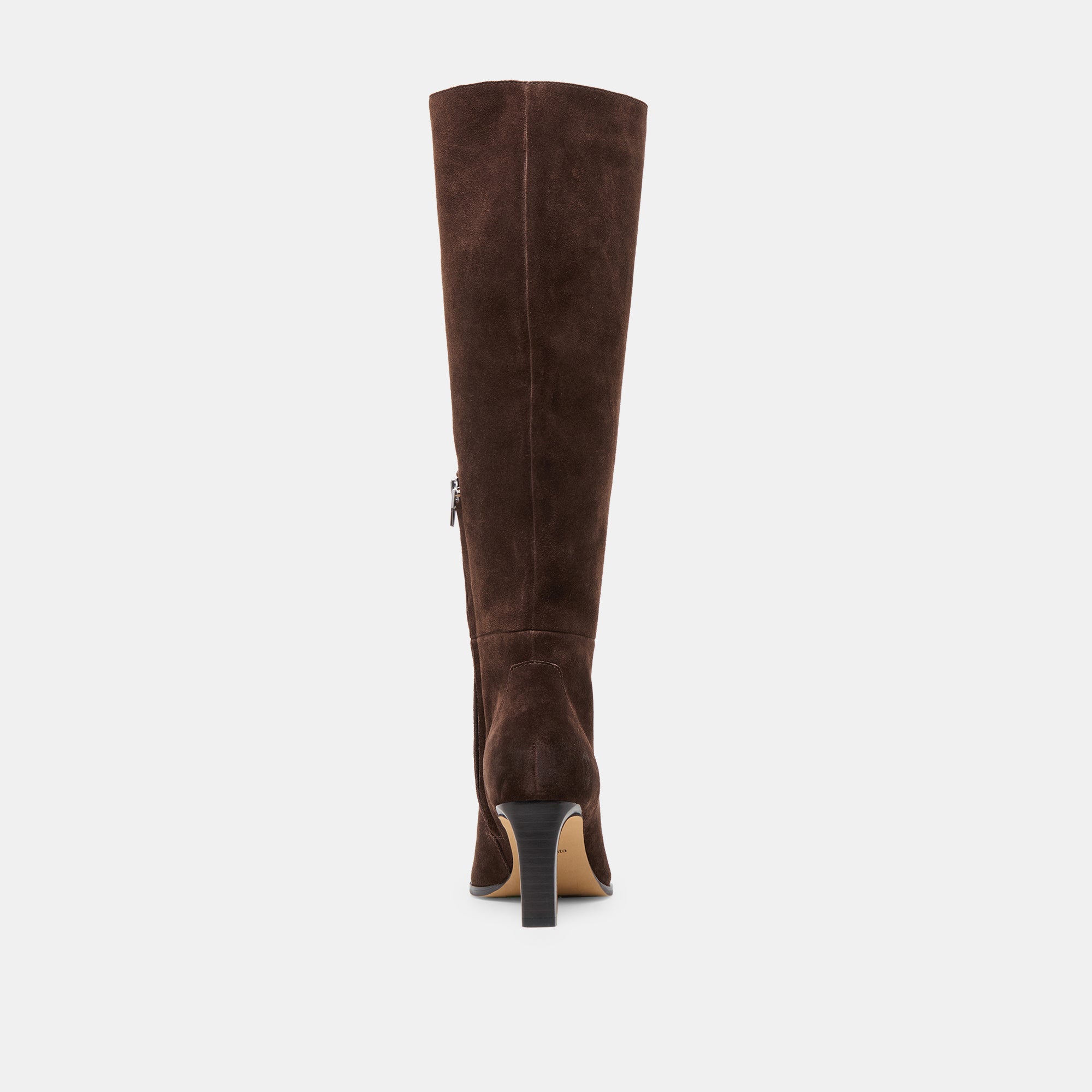 EMMI WIDE CALF BOOTS DK BROWN SUEDE - Image 8