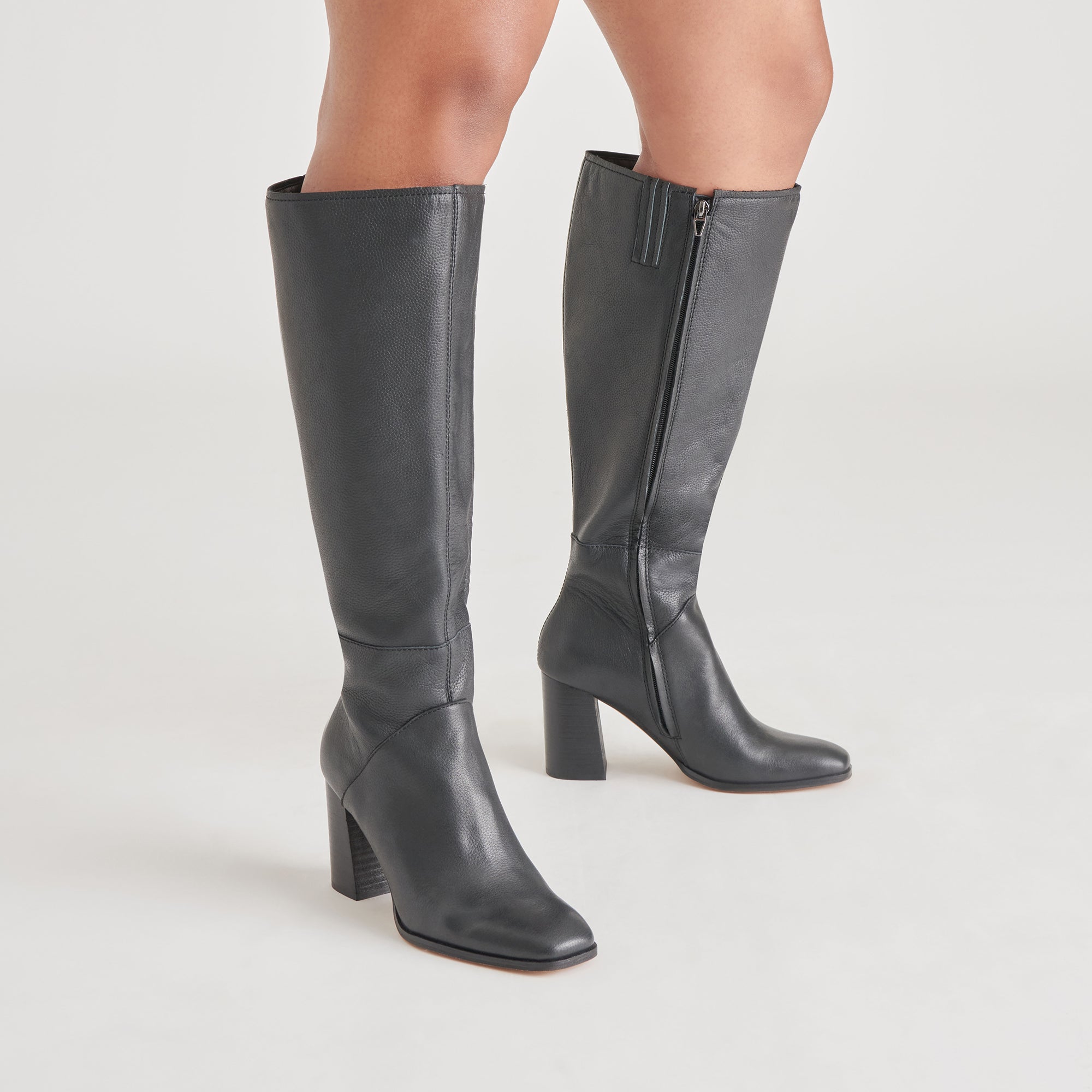 FYNN WIDE CALF BOOTS ONYX LEATHER - Image 2