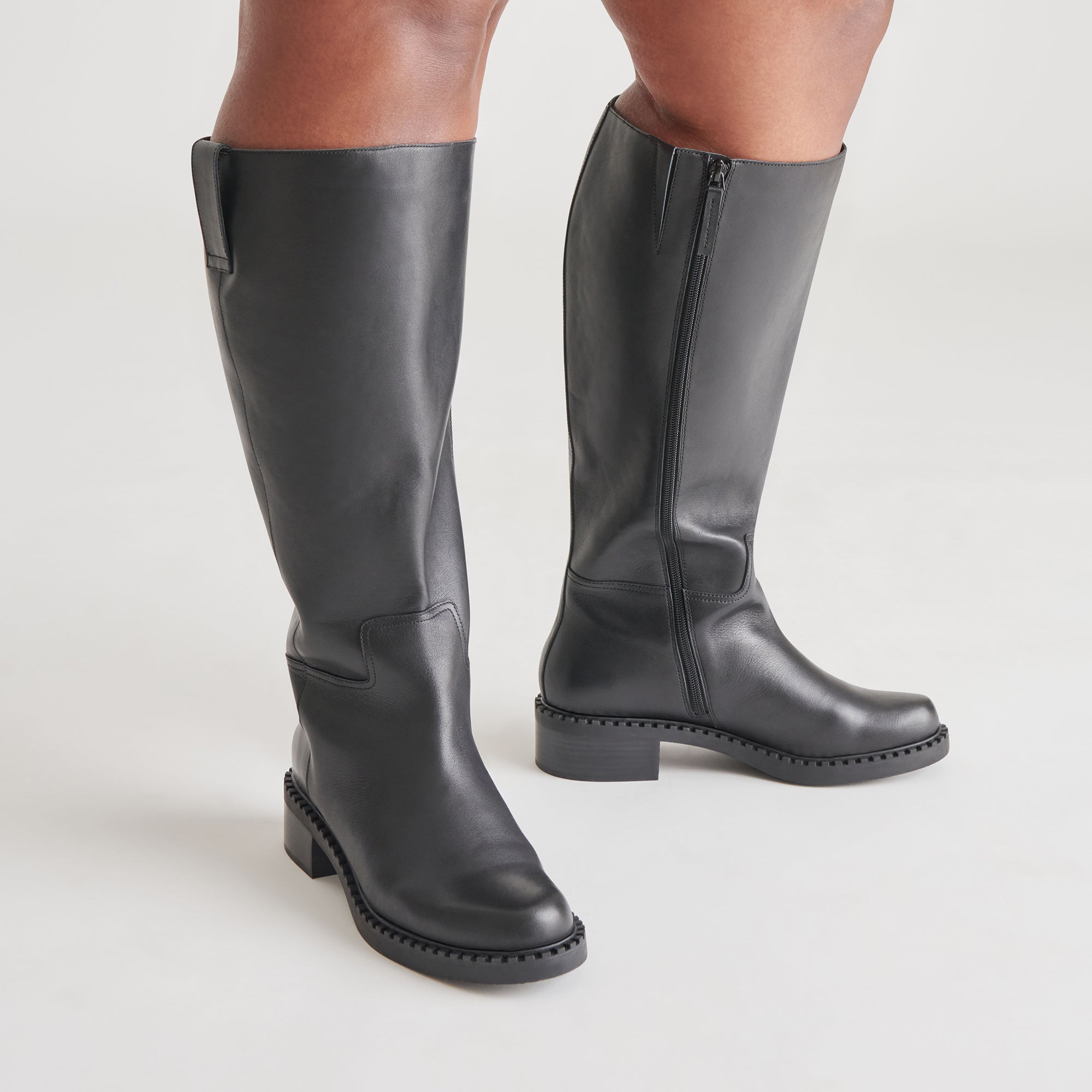 GLORY H2O EXTRA WIDE CALF BOOTS BLACK LEATHER - Image 4