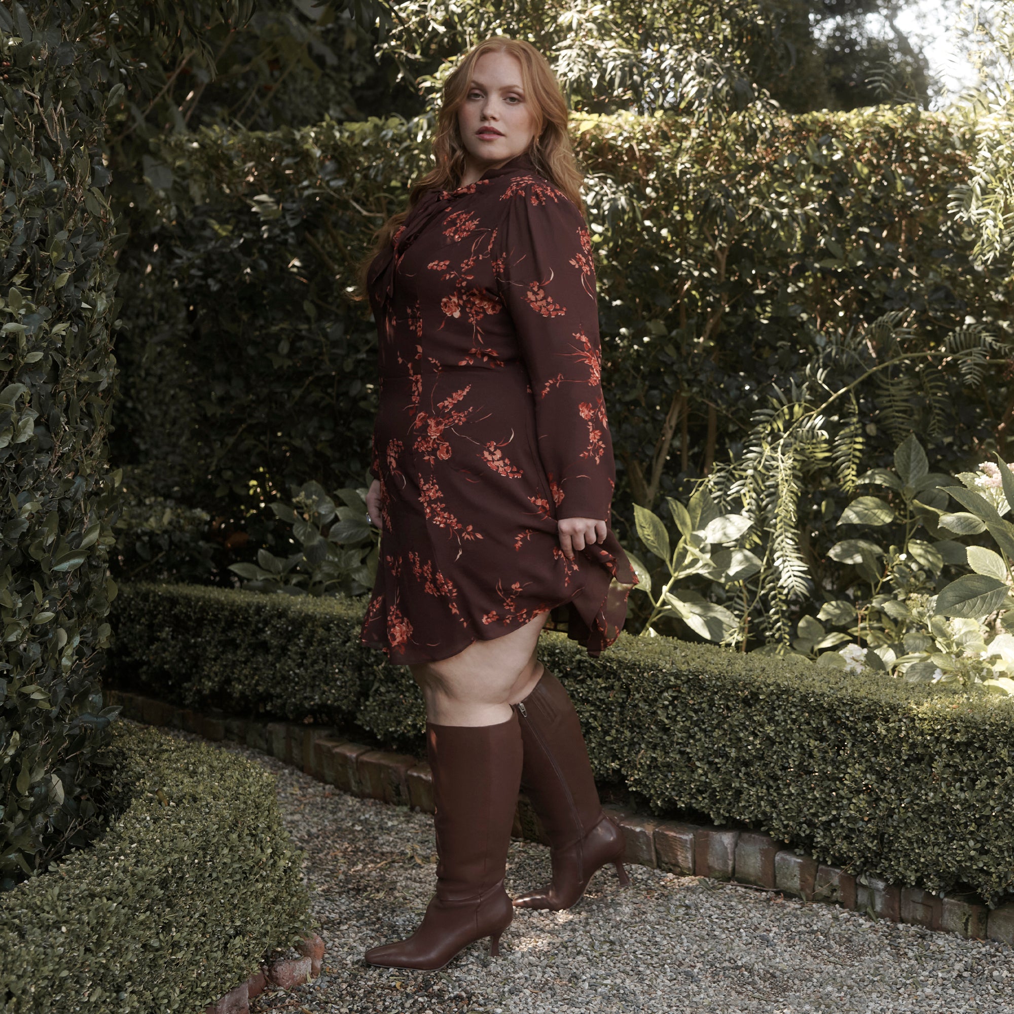 GYRA EXTRA WIDE CALF BOOTS CHOCOLATE LEATHER - Image 2