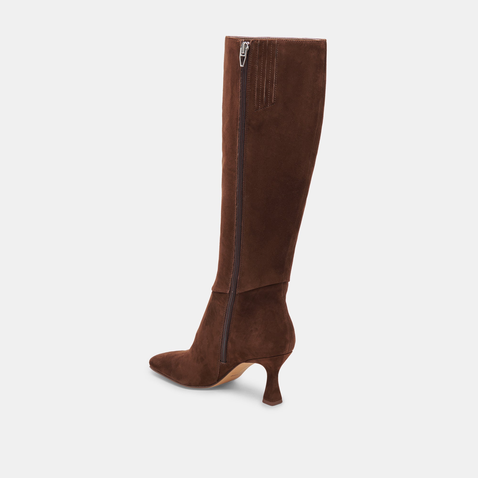 GYRA WIDE CALF BOOTS DK BROWN SUEDE - Image 10
