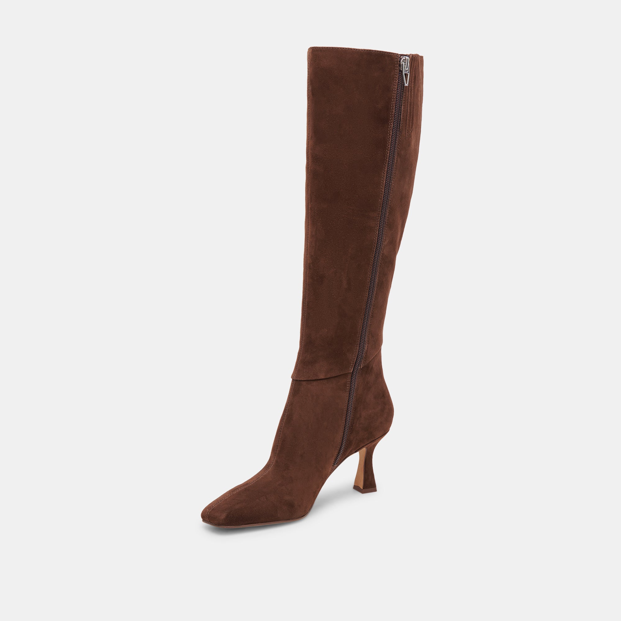 GYRA WIDE CALF BOOTS DK BROWN SUEDE - Image 8