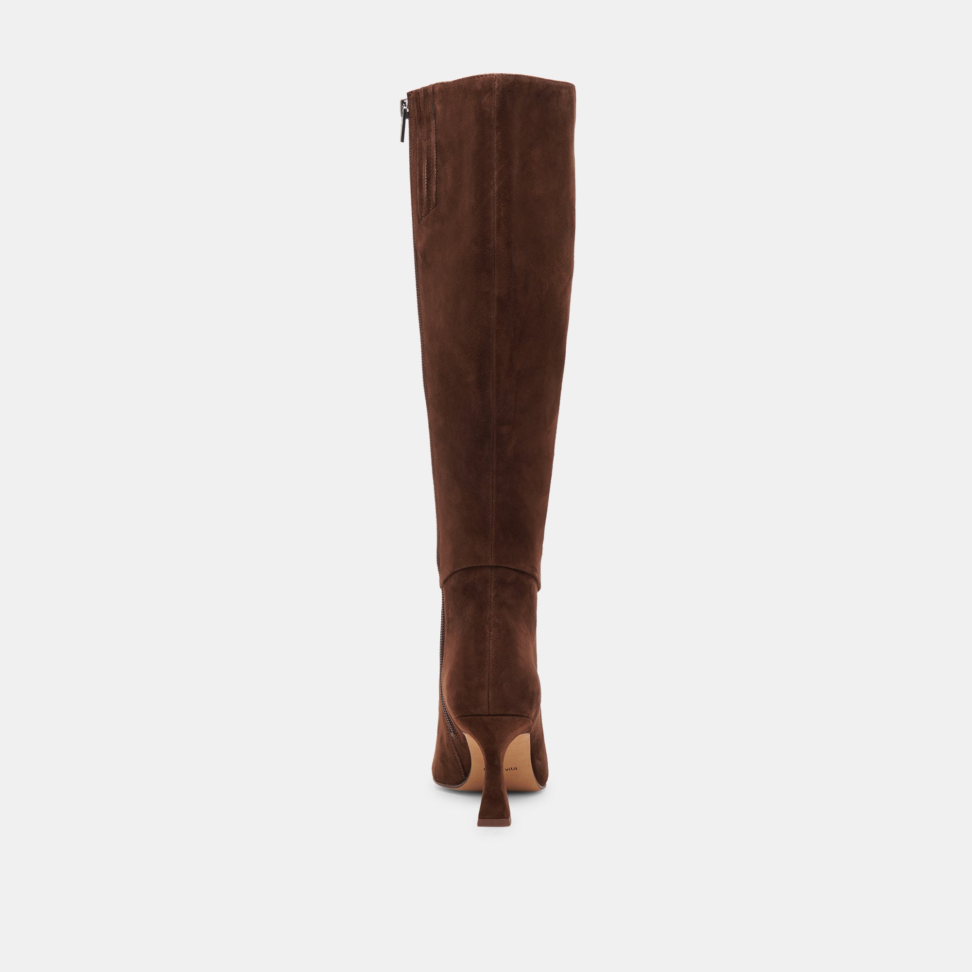 GYRA EXTRA WIDE CALF BOOTS DK BROWN SUEDE - Image 9