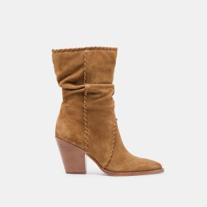 JULITH BOOTS LT BROWN SUEDE