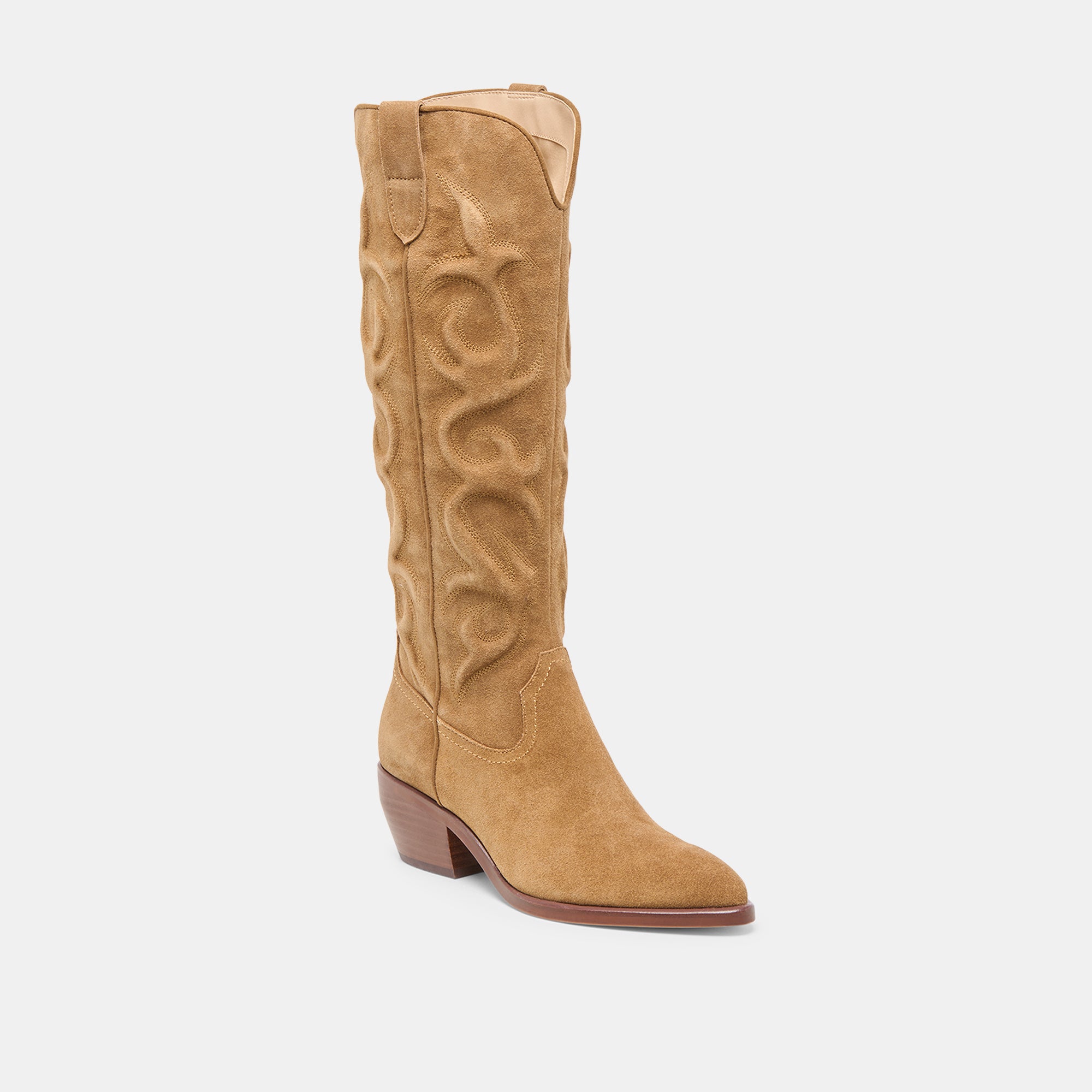 MIRLA BOOTS LT BROWN SUEDE - Image 3