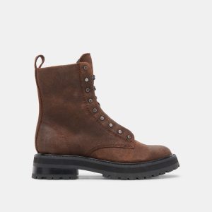 RANIER BOOTS COCOA SUEDE - re:vita