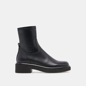 SIMAYA H2O WIDE BOOTS BLACK LEATHER