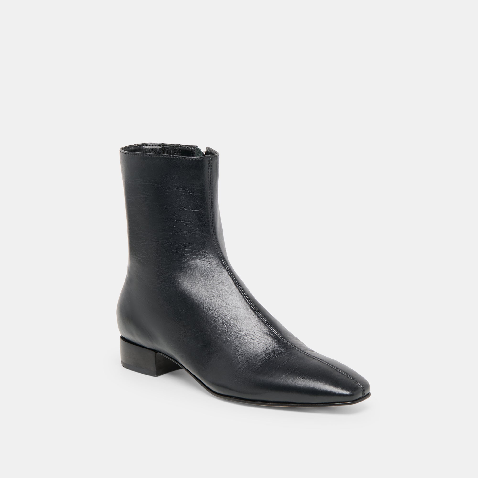 TARINE BOOTIES BLACK LEATHER - Image 2