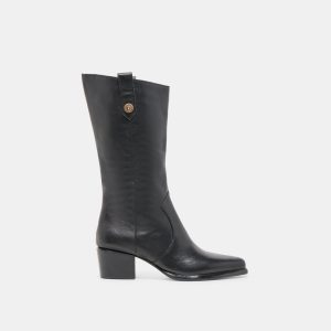 VERN BOOTS BLACK LEATHER