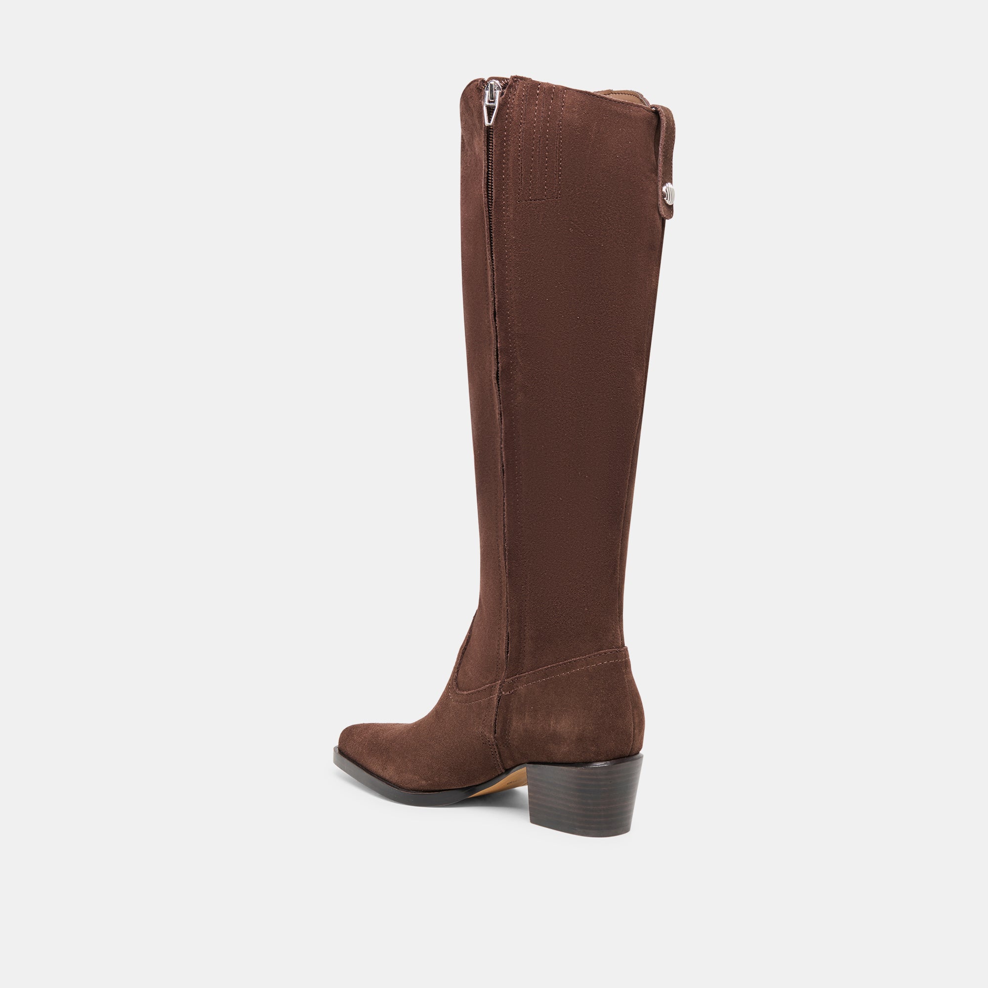 VIRONA H2O WIDE CALF BOOTS DK BROWN SUEDE - Image 7