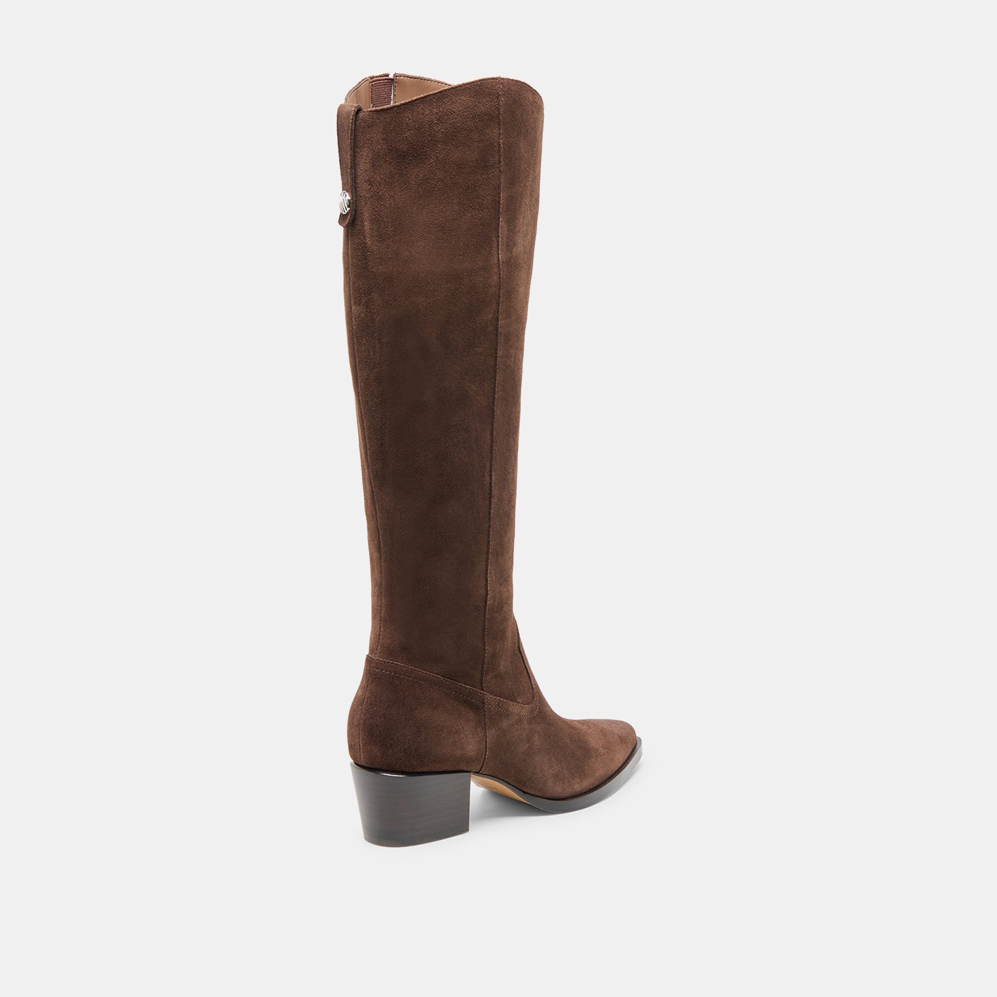 VIRONA H2O WIDE CALF BOOTS DK BROWN SUEDE - Image 5