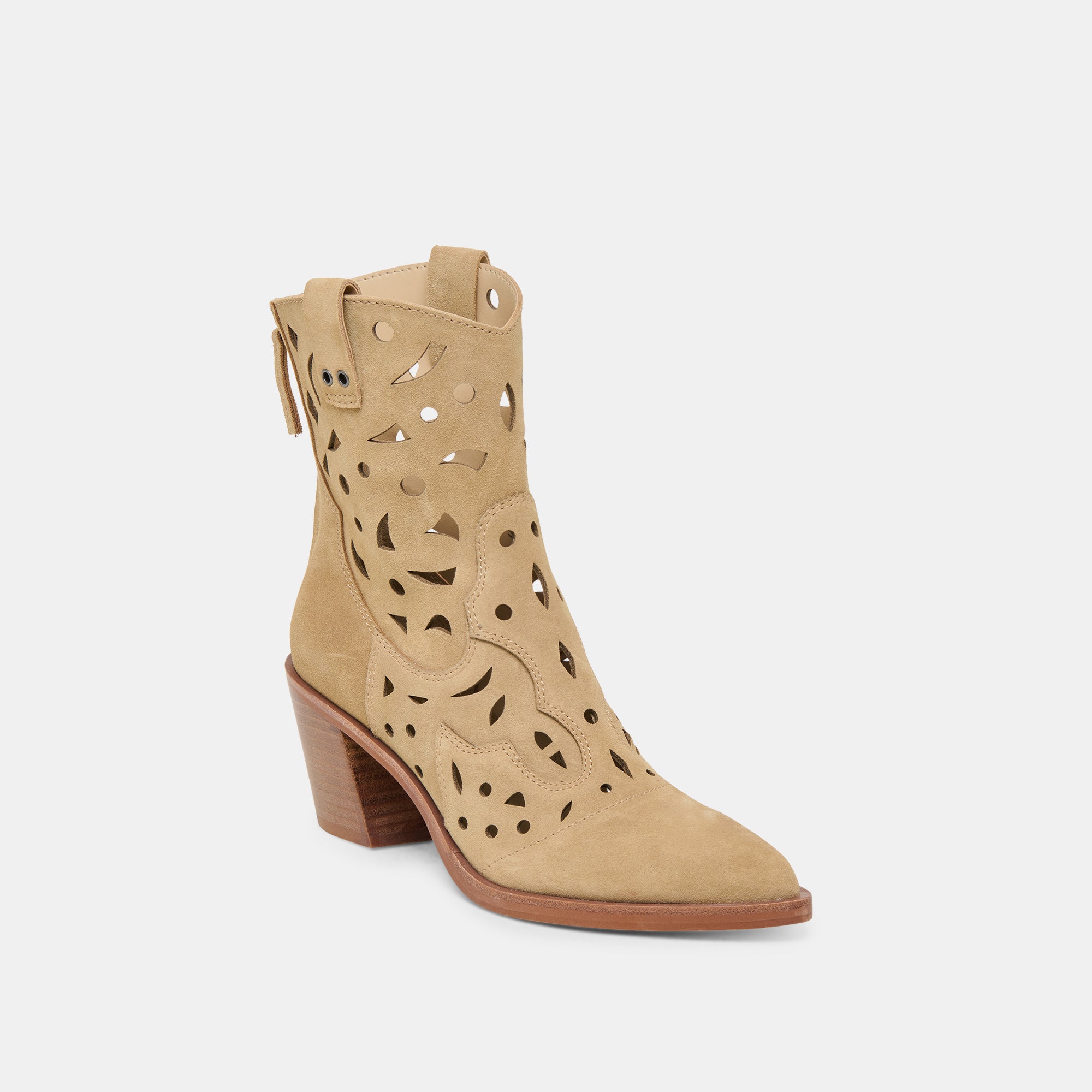 ZENOBI BOOTIES DK TAUPE SUEDE - Image 3