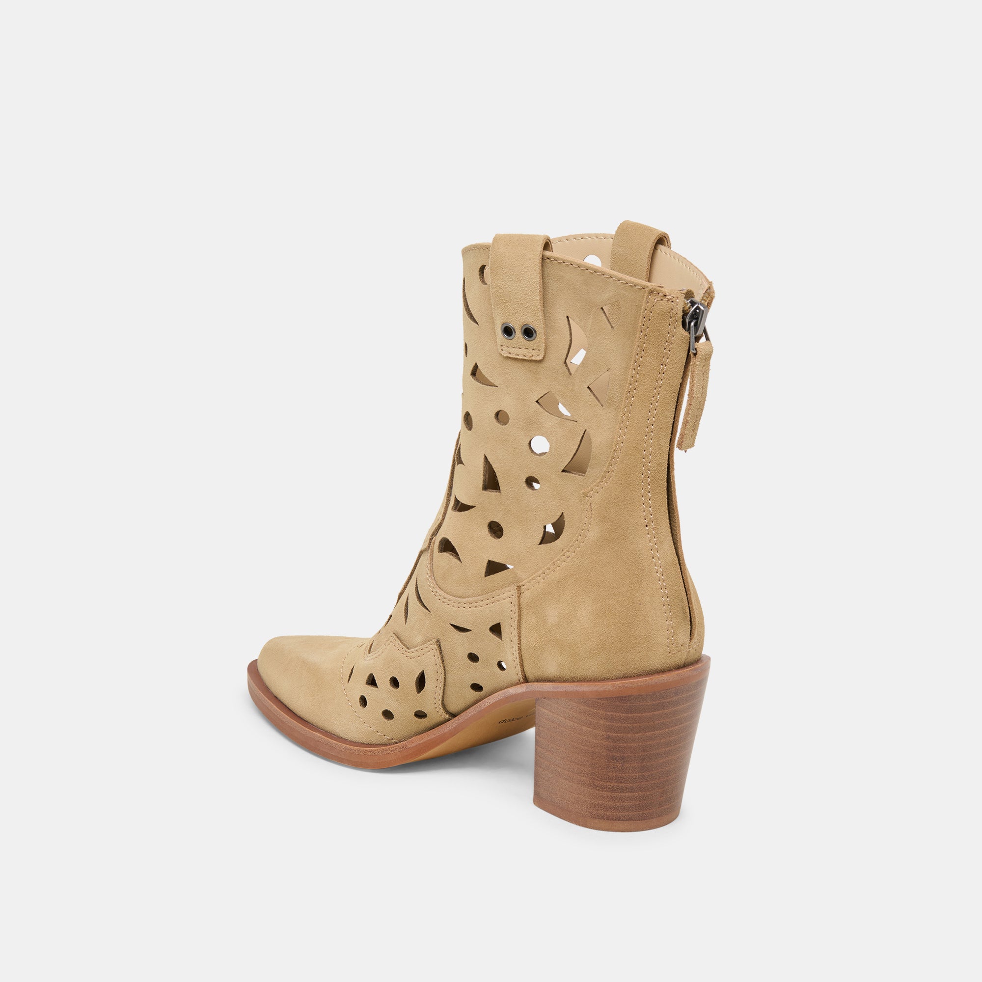 ZENOBI BOOTIES DK TAUPE SUEDE - Image 7