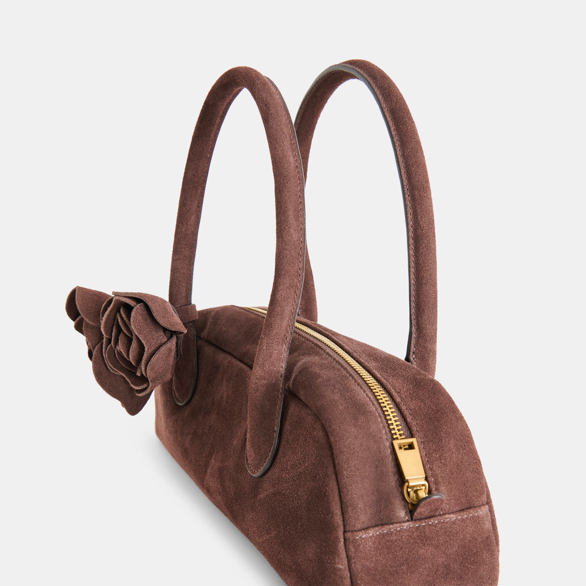 BORACAY SHOULDER BAG CHOCOLATE SUEDE - Image 7