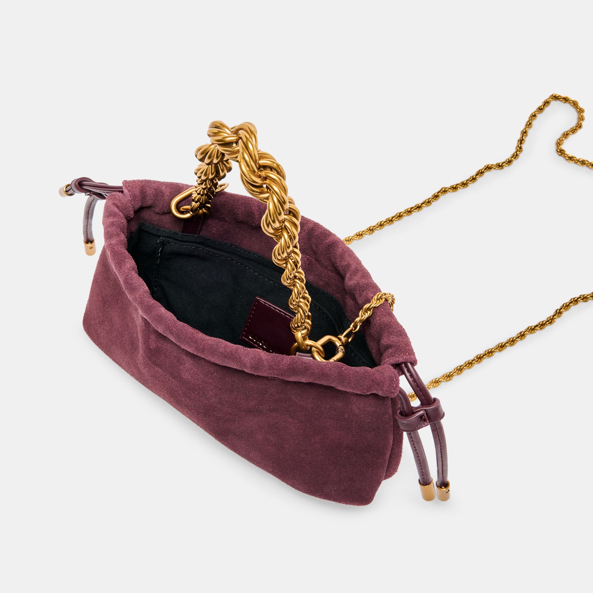 CLEO CROSSBODY BURGUNDY SUEDE - Image 3