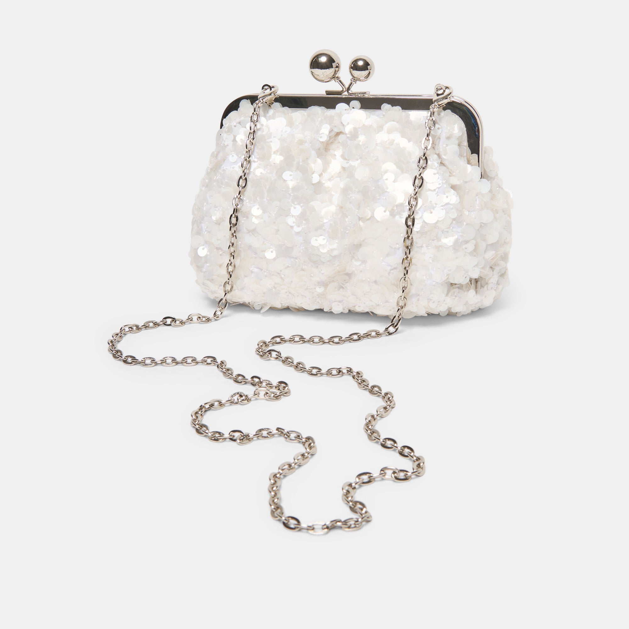 KENDALL CLUTCH WHITE SEQUIN - Image 5