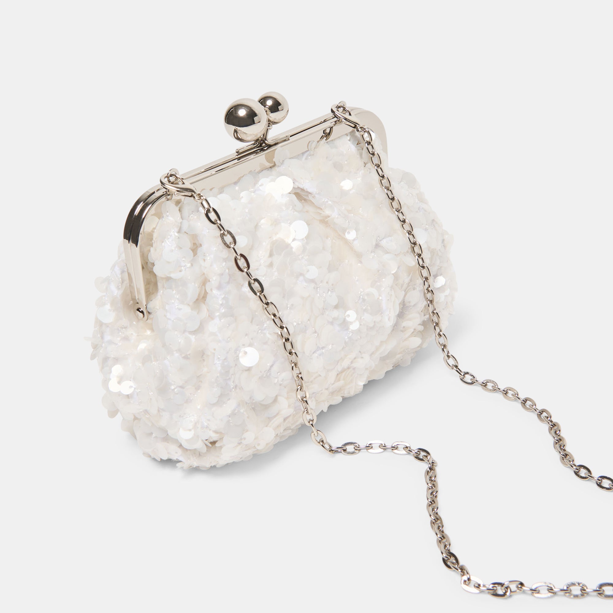 KENDALL CLUTCH WHITE SEQUIN - Image 6