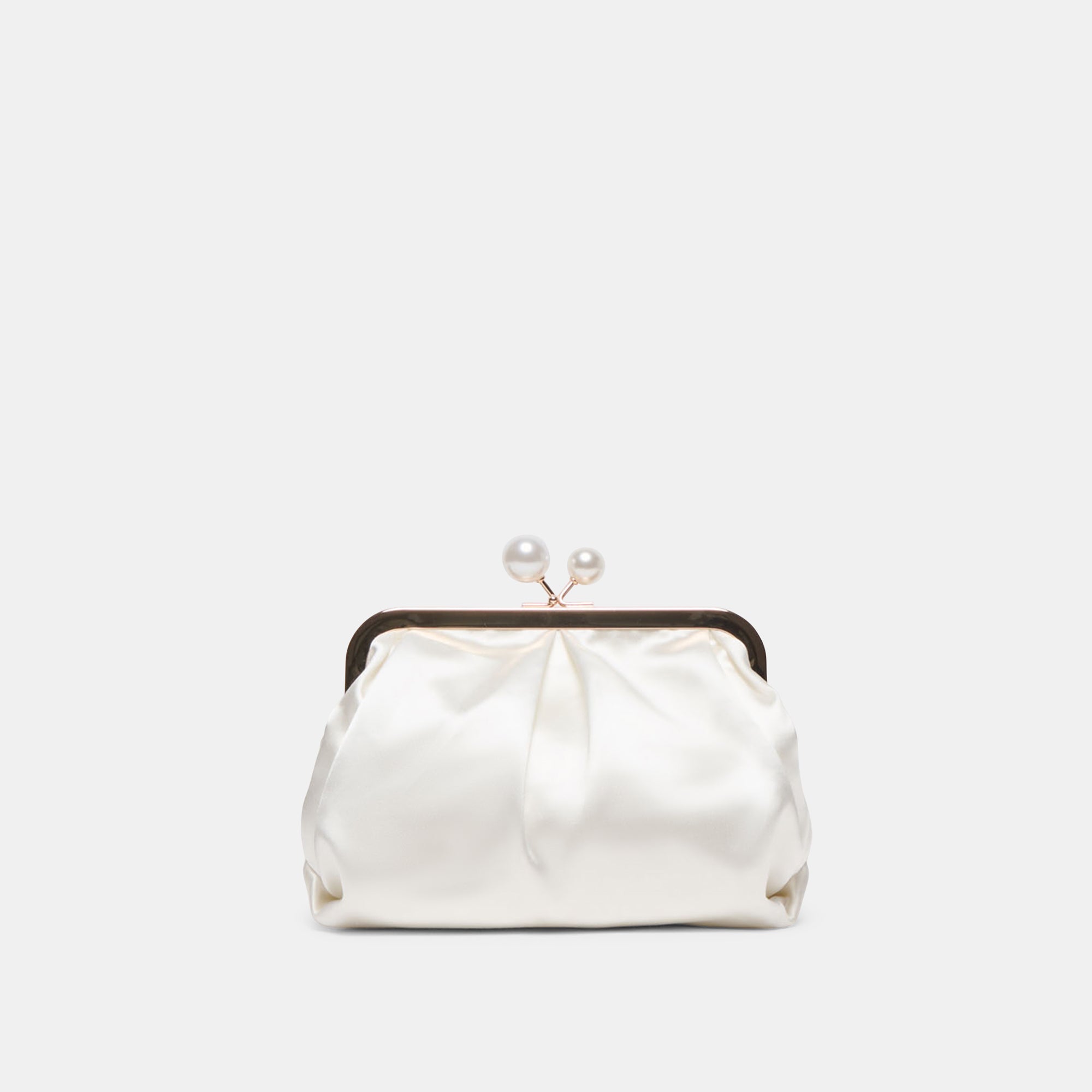 KENDALL CLUTCH WHITE SATIN - Image 3