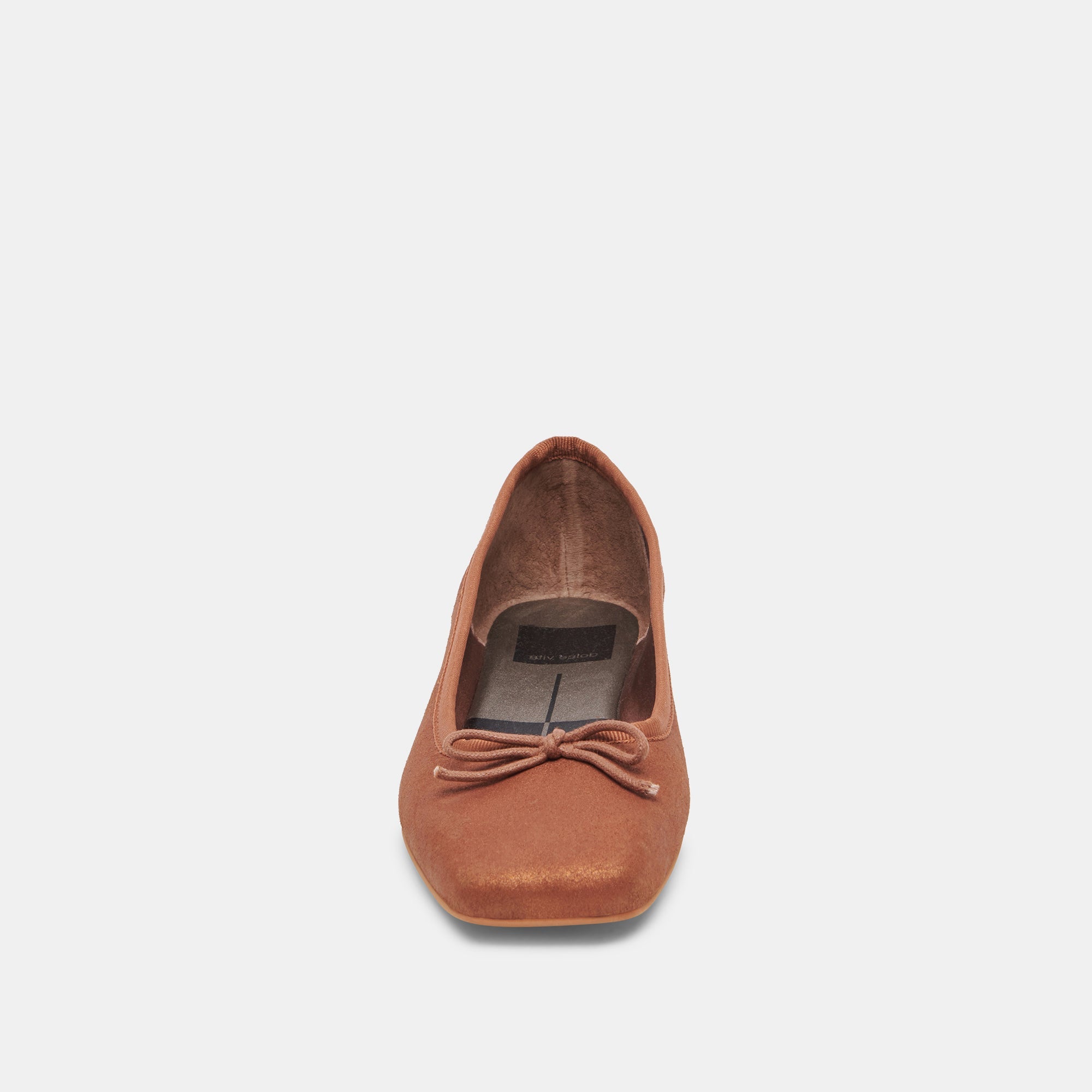 ANISA WIDE BALLET FLATS COPPER METALLIC SUEDE - re:vita - Image 6