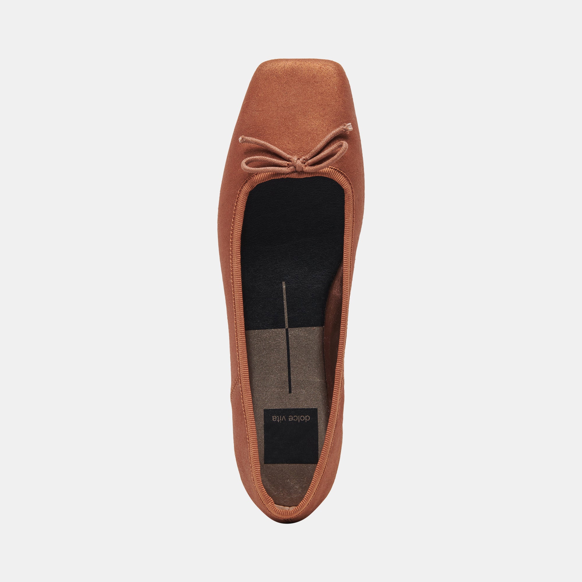 ANISA WIDE BALLET FLATS COPPER METALLIC SUEDE - Image 8