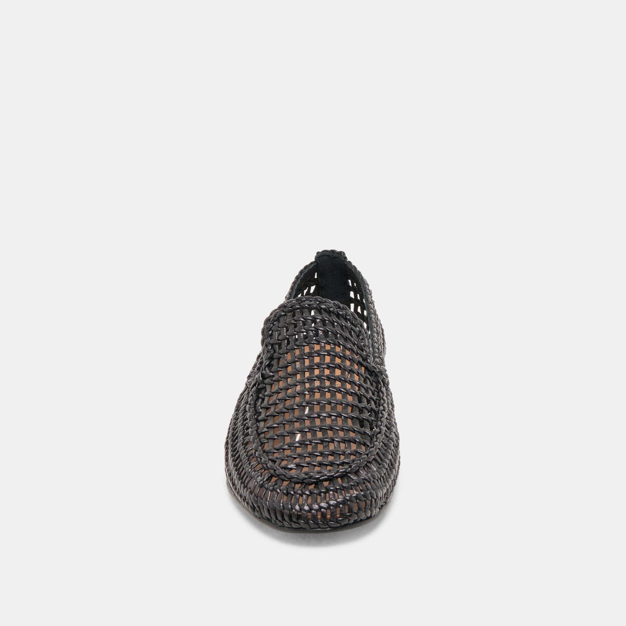 ARMOND FLATS BLACK WOVEN LEATHER - Image 9