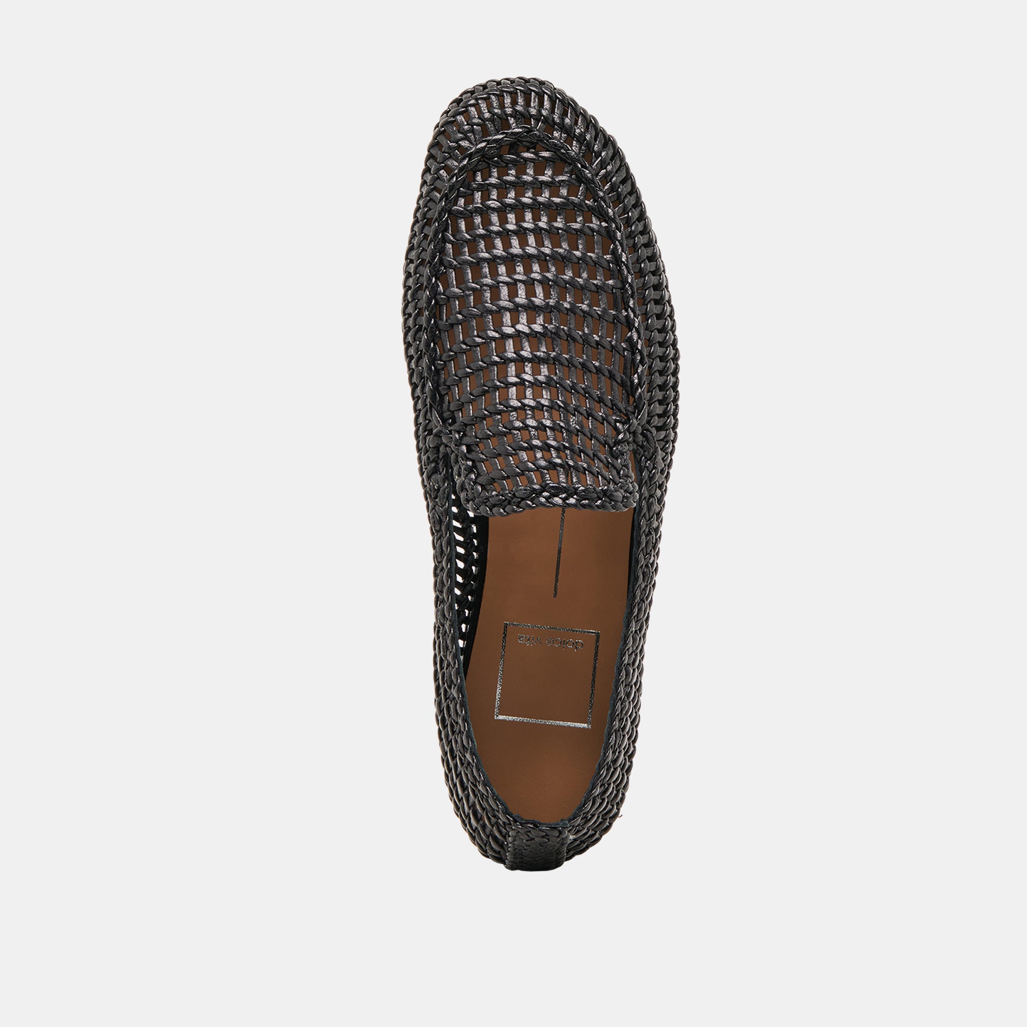 ARMOND FLATS BLACK WOVEN LEATHER - Image 11