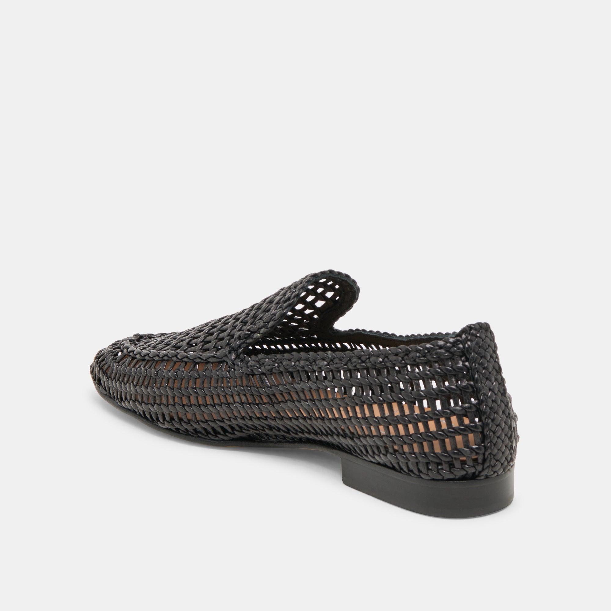 ARMOND FLATS BLACK WOVEN LEATHER - Image 8