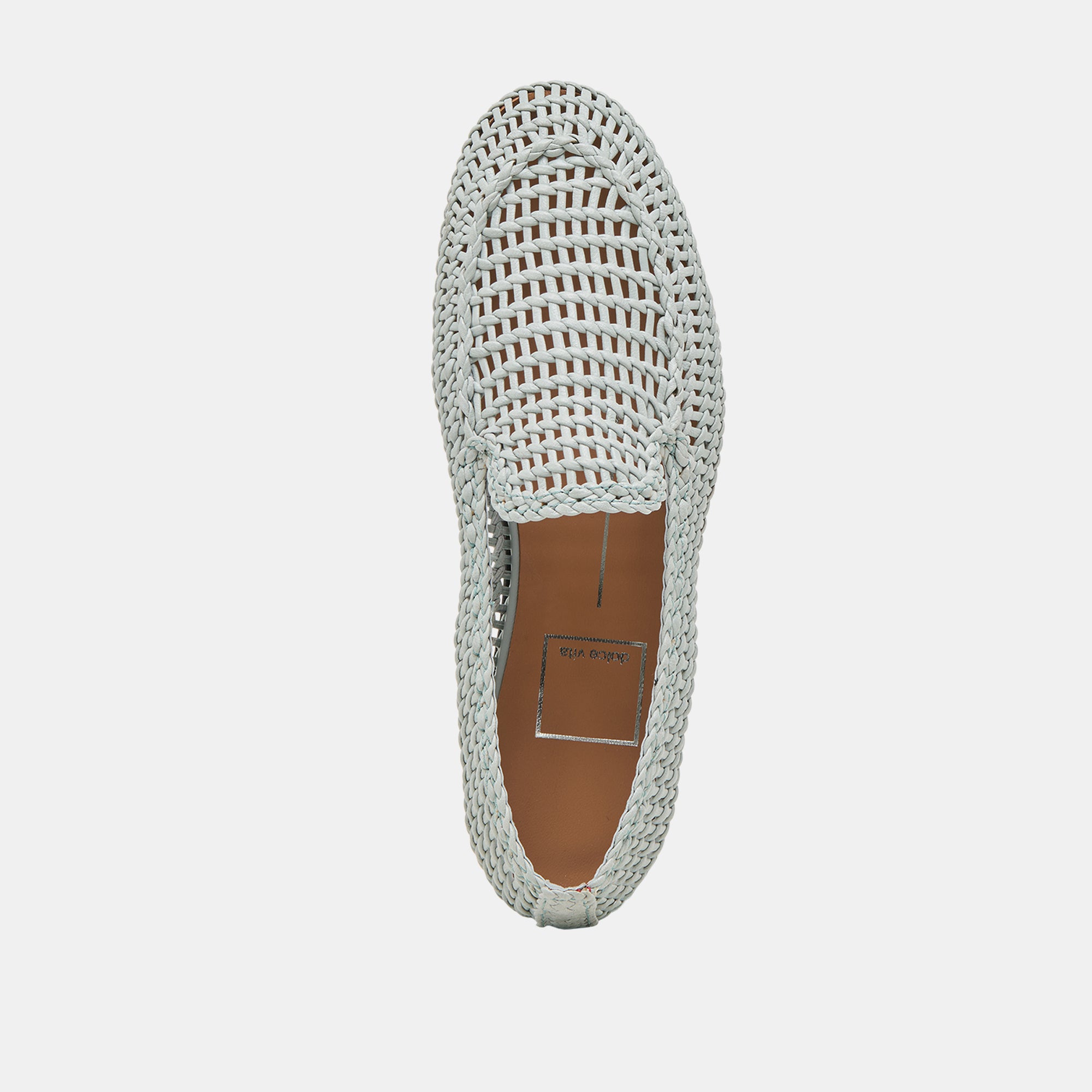 ARMOND FLATS SKY BLUE WOVEN LEATHER - Image 8