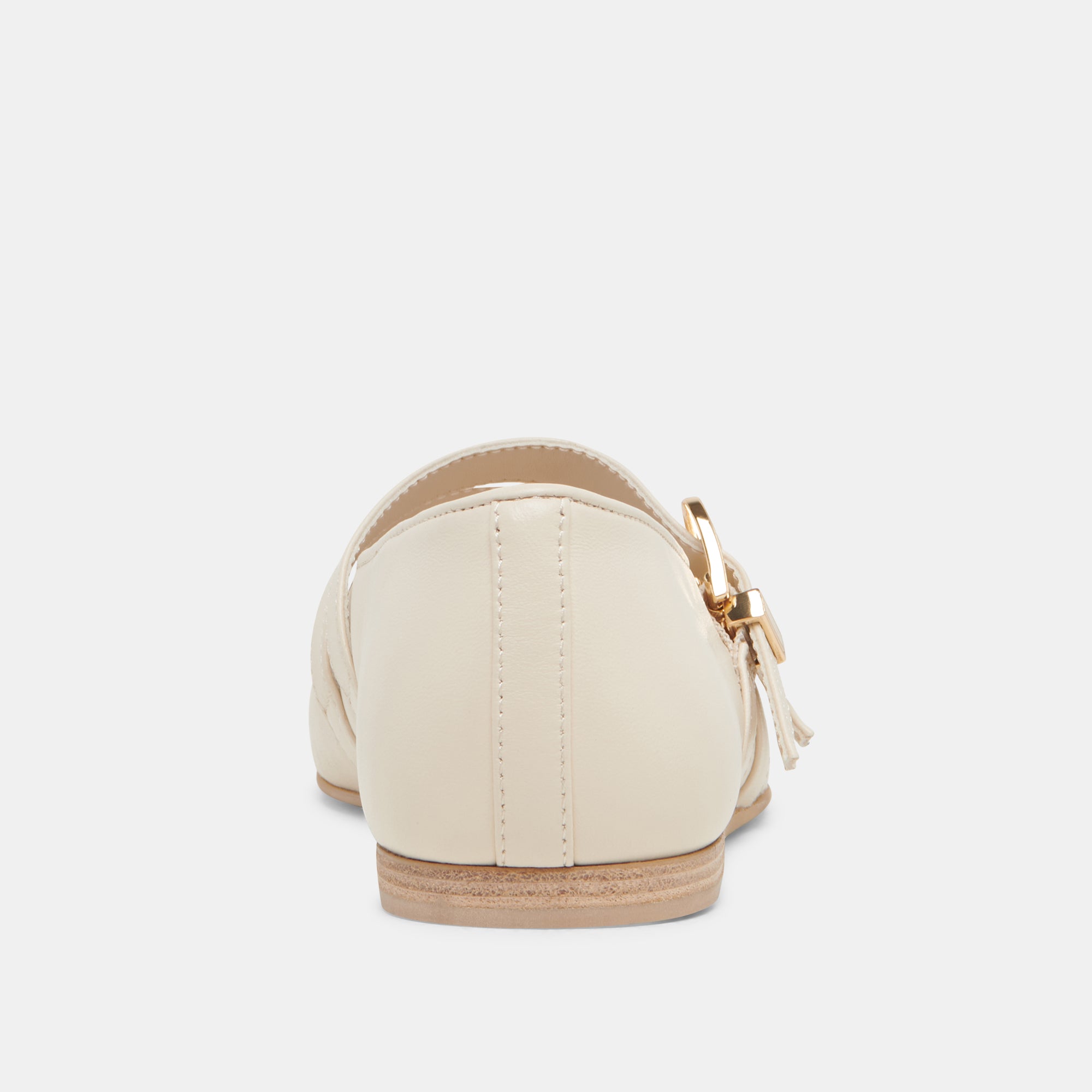 BAYLEE BALLET FLATS IVORY LEATHER - Image 11