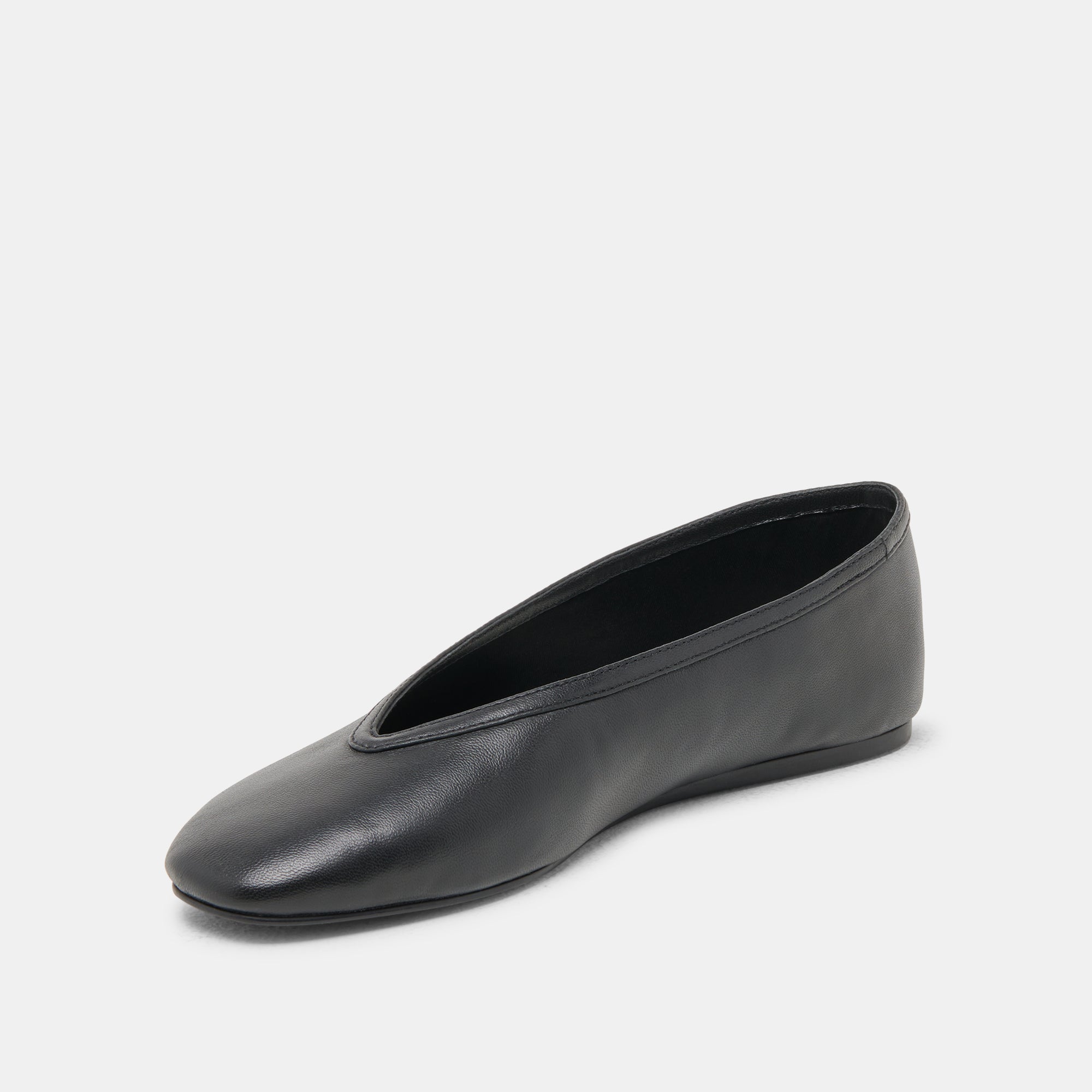 BRAIDY BALLET FLATS BLACK LEATHER - Image 7