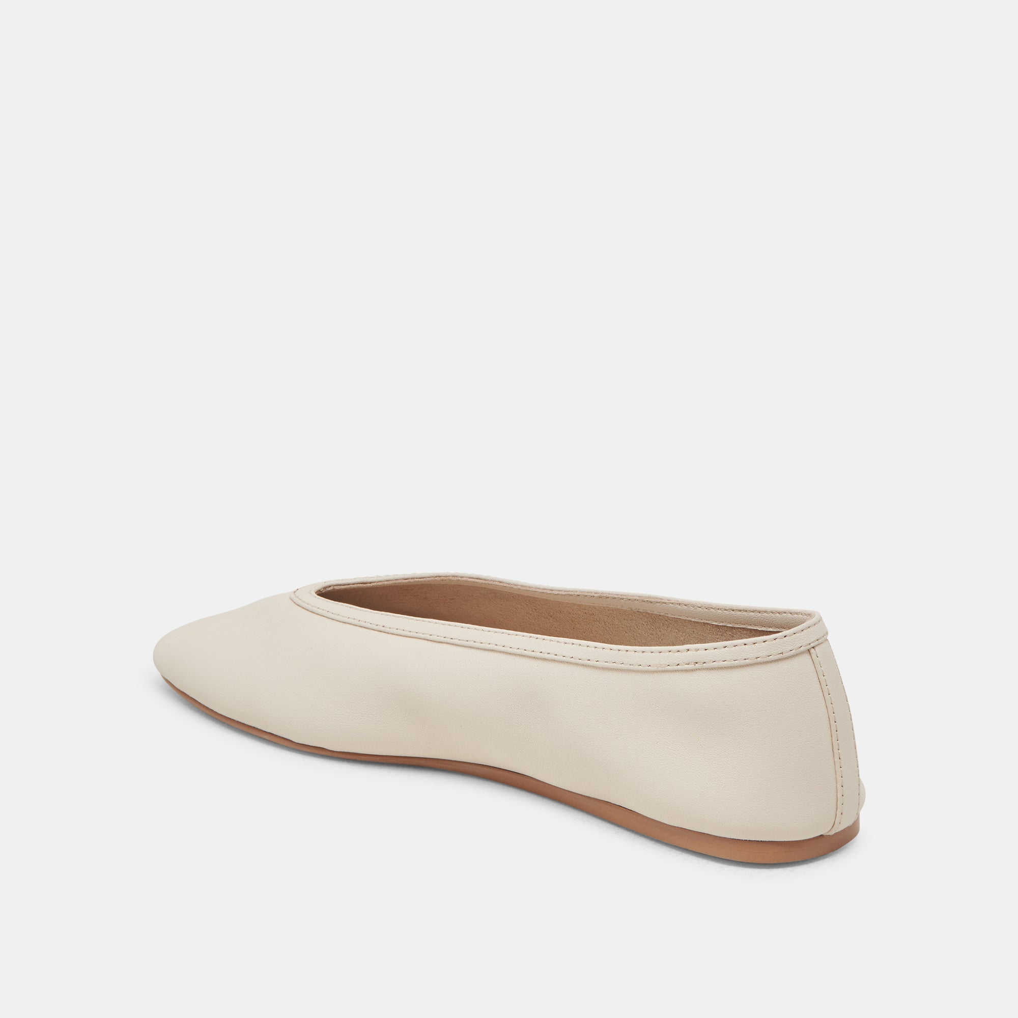 BRAIDY BALLET FLATS IVORY LEATHER - Image 8