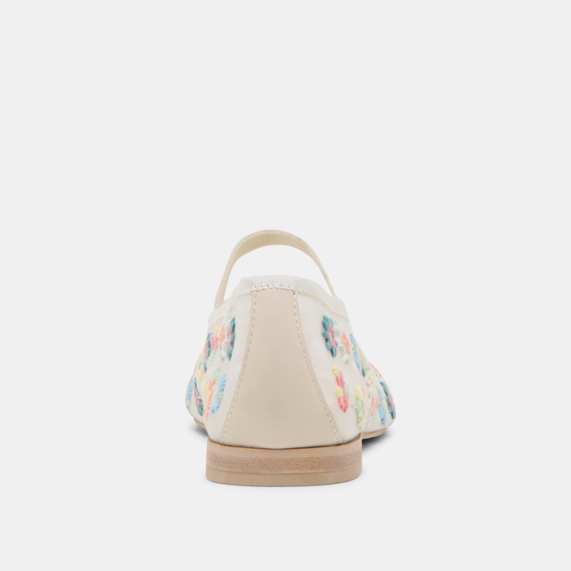 CADEL FLORAL BALLET FLATS IVORY FLORAL MESH - Image 9