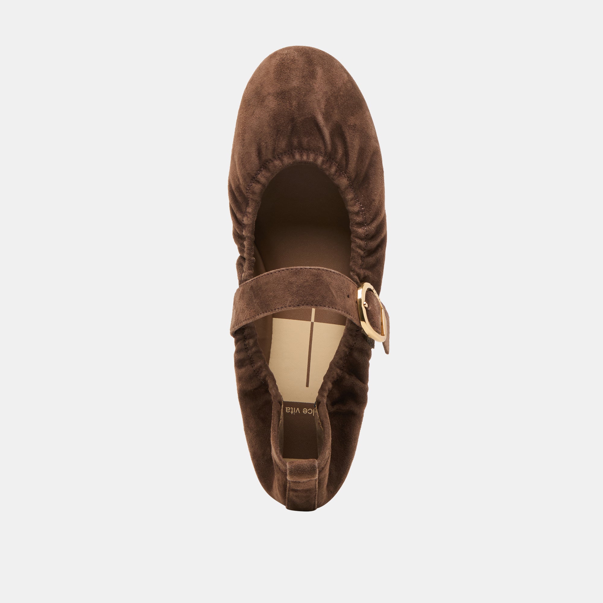 CAELY BALLET FLATS DK BROWN SUEDE - Image 14