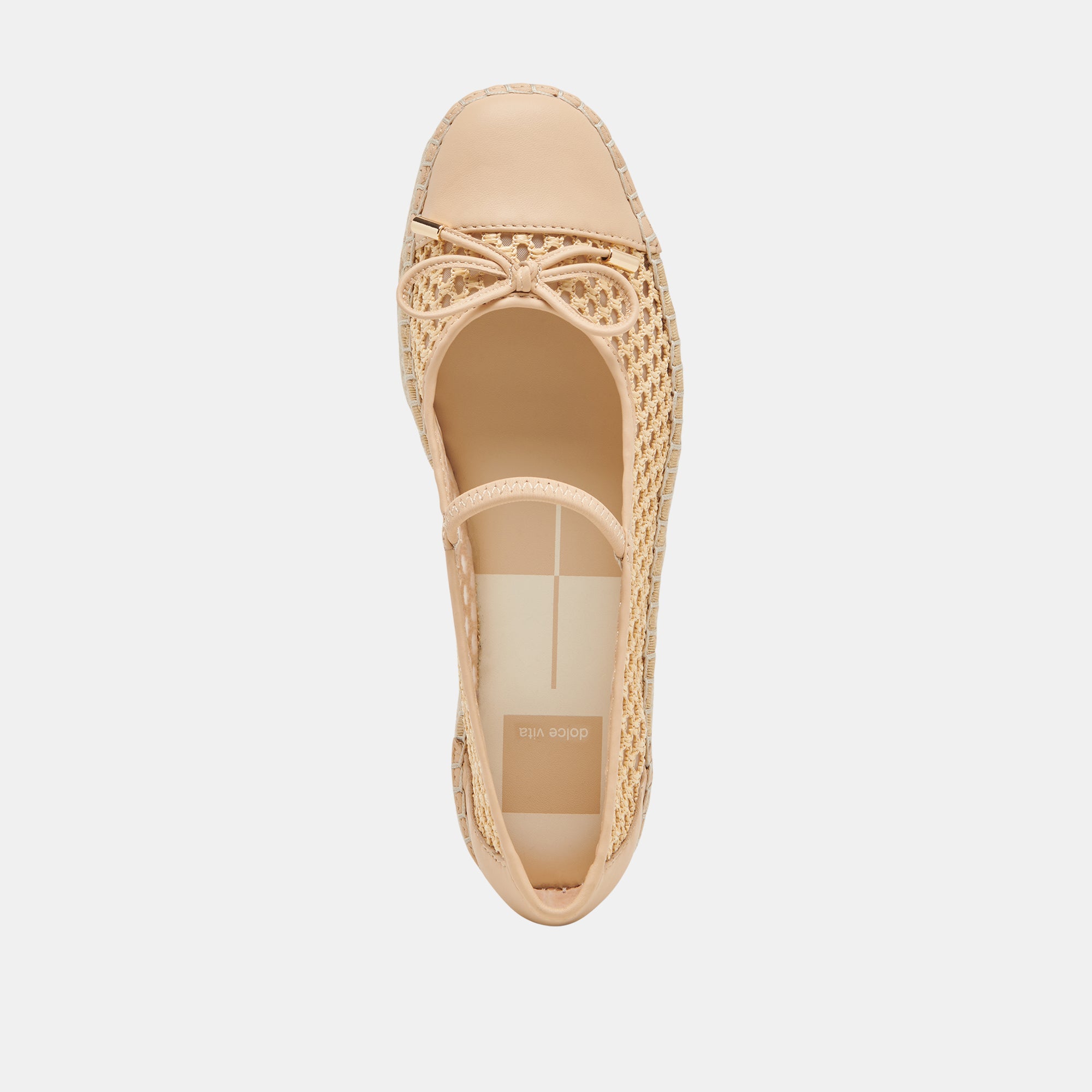 CAMBRE BALLET FLATS LT NATURAL WOVEN MESH - Image 8