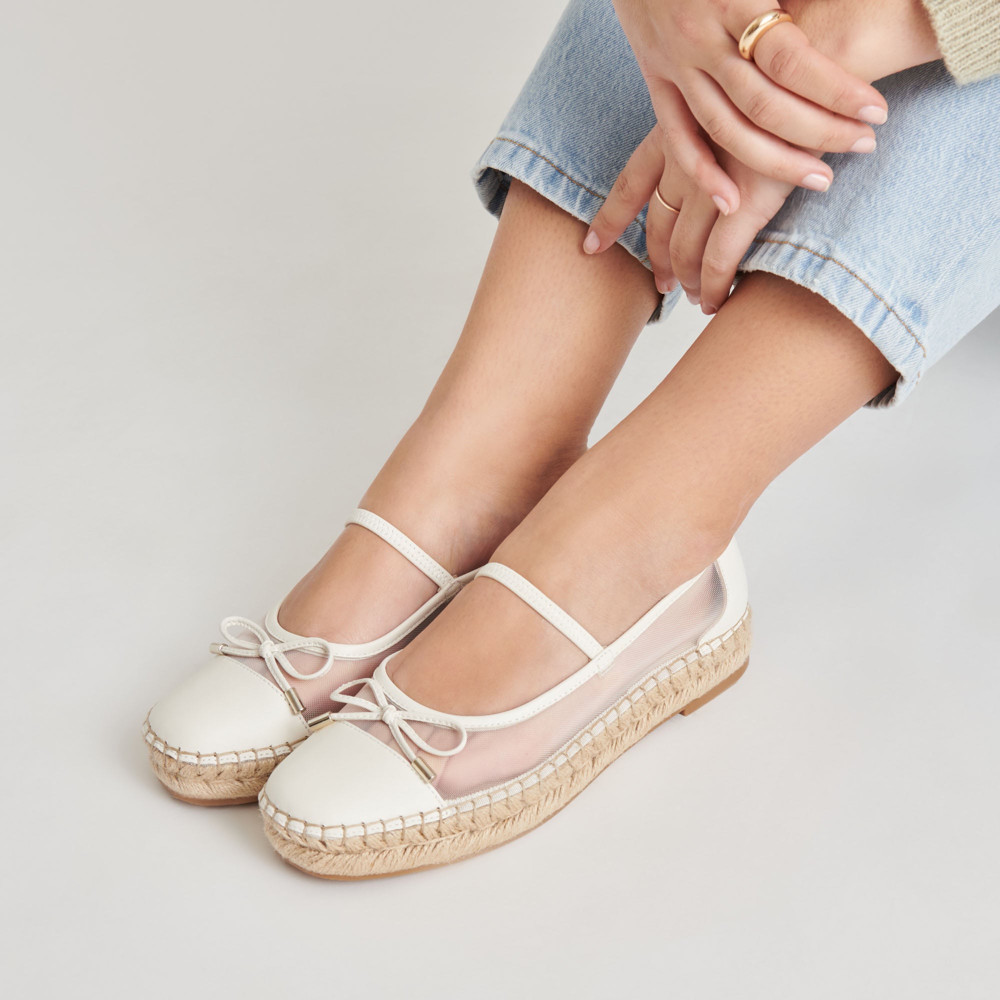 CAMBRE BALLET FLATS WHITE MESH - Image 2