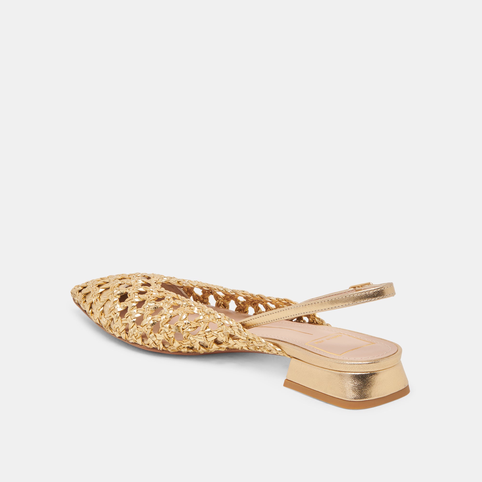 CYNDI FLATS GOLD WOVEN - Image 8
