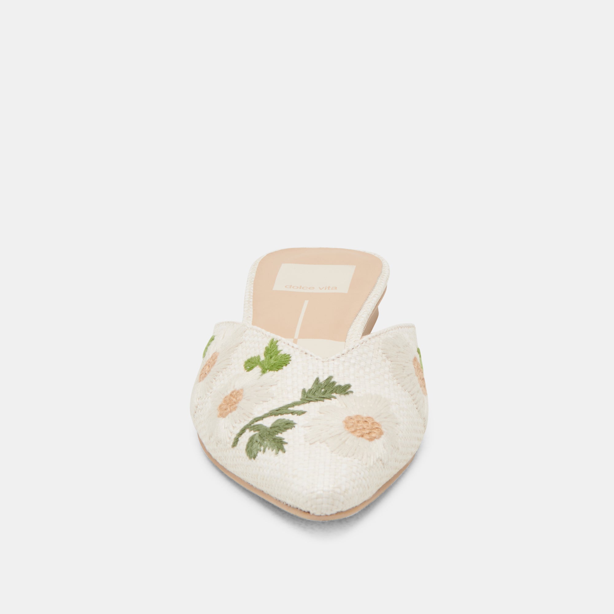 ELM FLATS WHITE FLORAL RAFFIA - Image 6