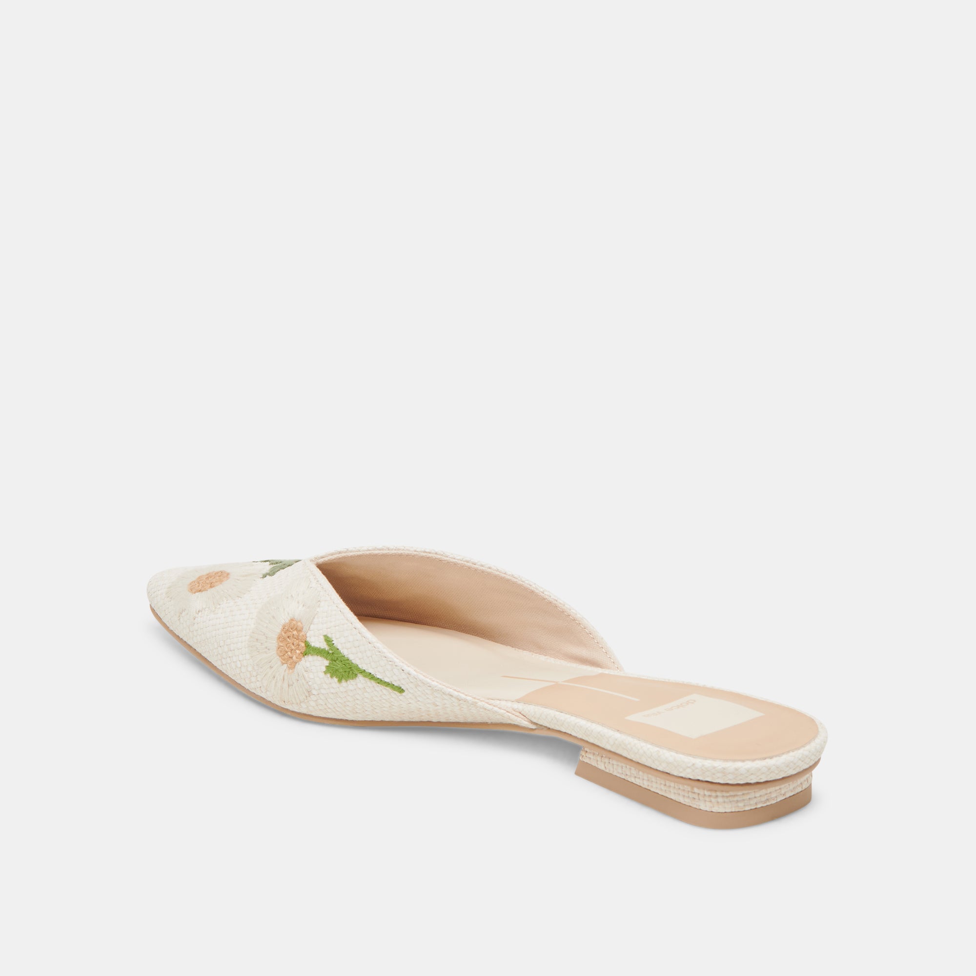 ELM FLATS WHITE FLORAL RAFFIA - Image 5