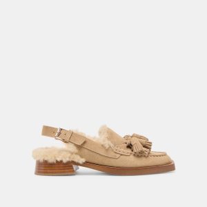 HAMLIT PLUSH LOAFERS DK TAUPE SUEDE