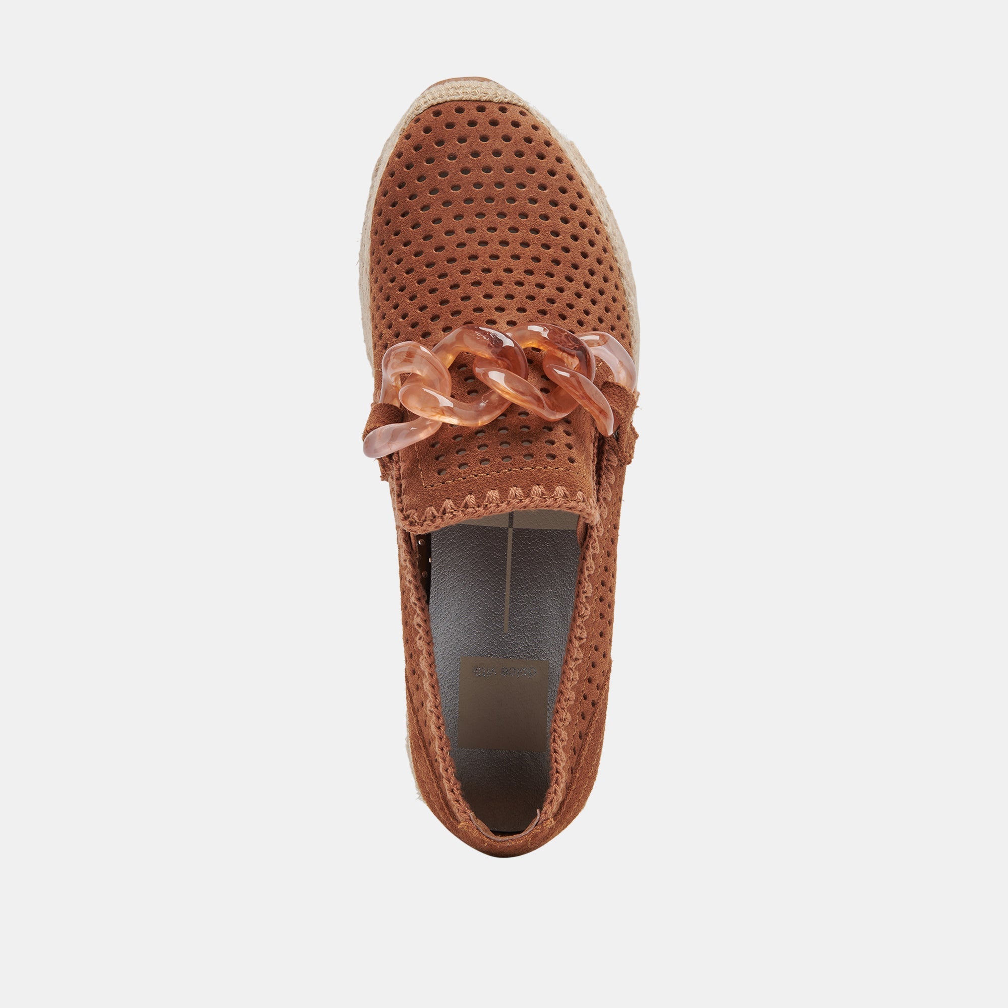 JHENEE ESPADRILLE SNEAKERS PECAN PERFORATED SUEDE - re:vita - Image 9