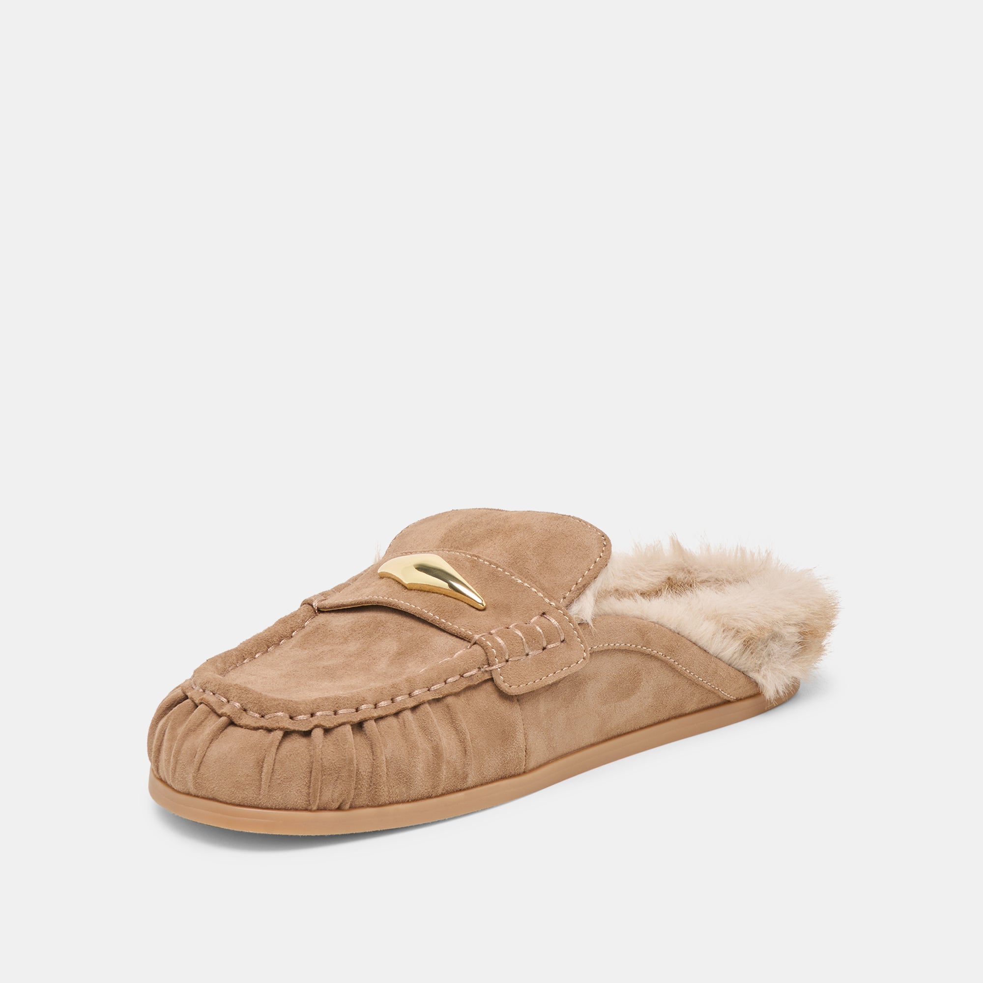 JODERO PLUSH FLATS MUSHROOM SUEDE - Image 4