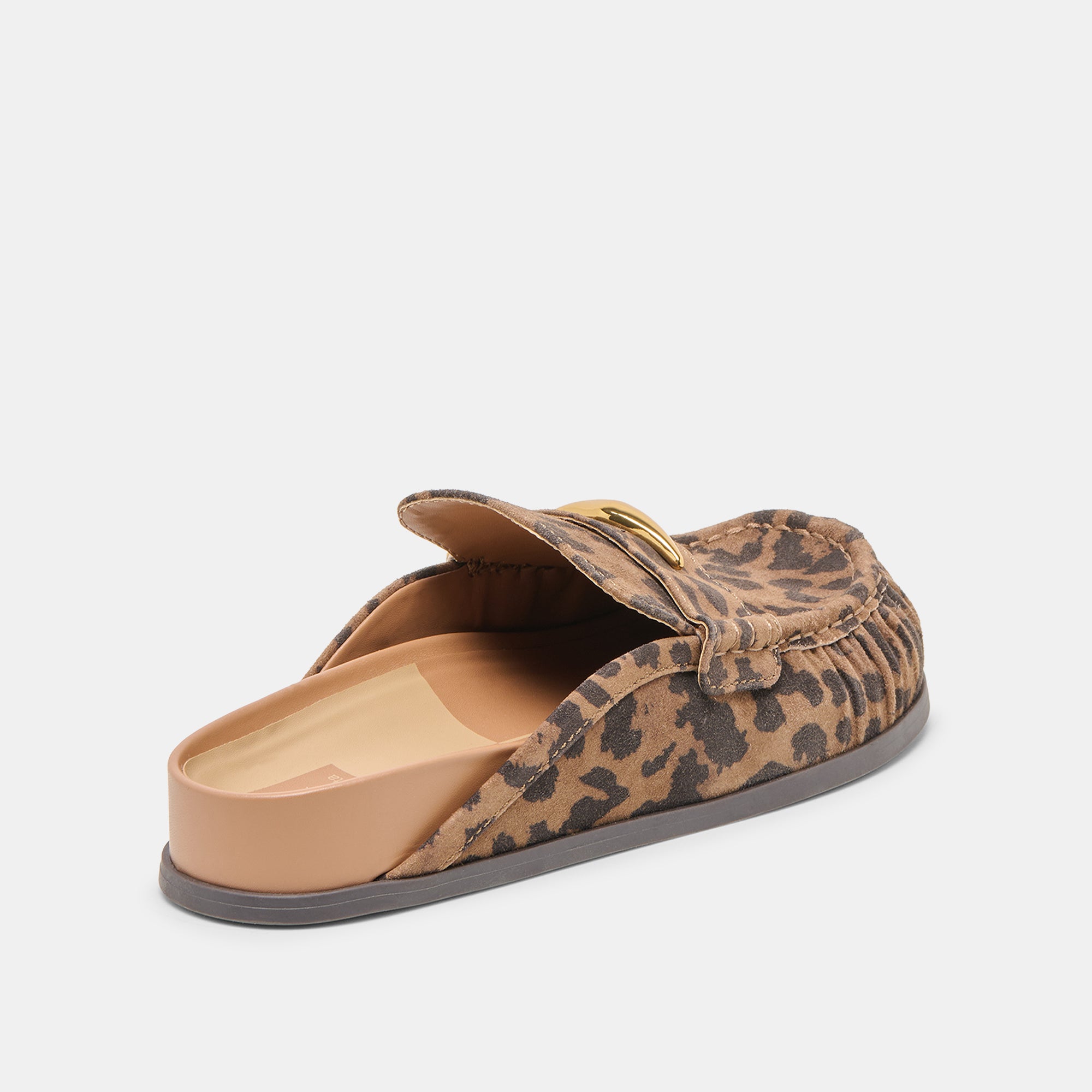 JODERO FLATS BROWN LEOPARD PRINTED SUEDE - Image 5