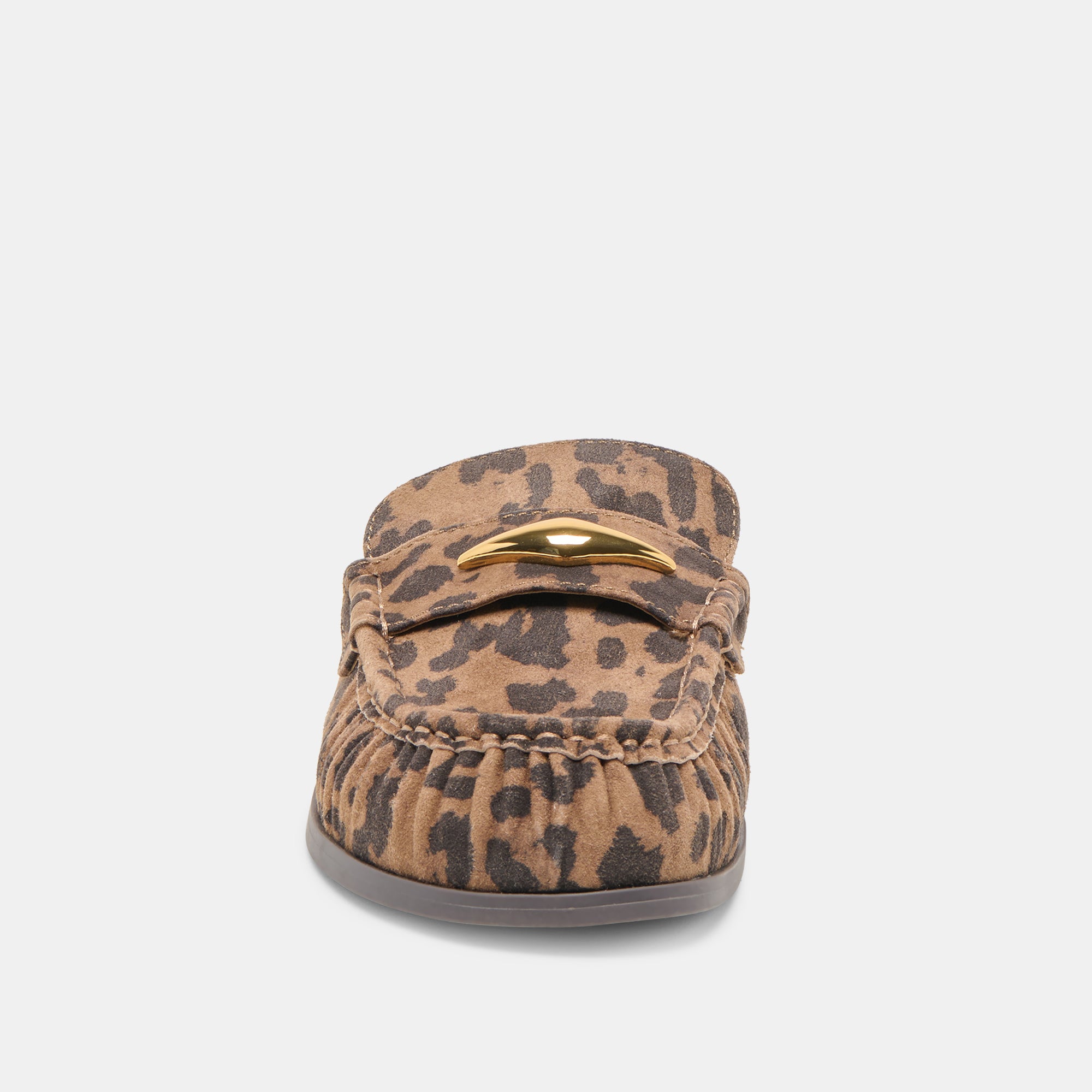 JODERO FLATS BROWN LEOPARD PRINTED SUEDE - Image 8