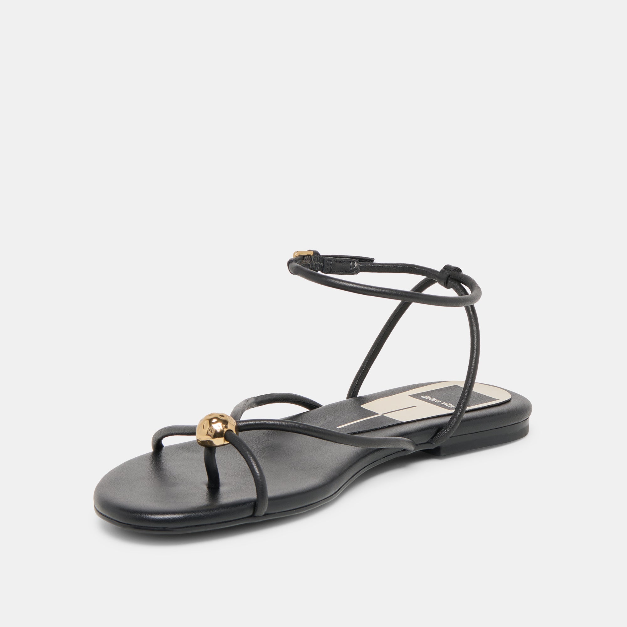 KENLEY SANDALS BLACK LEATHER - Image 4